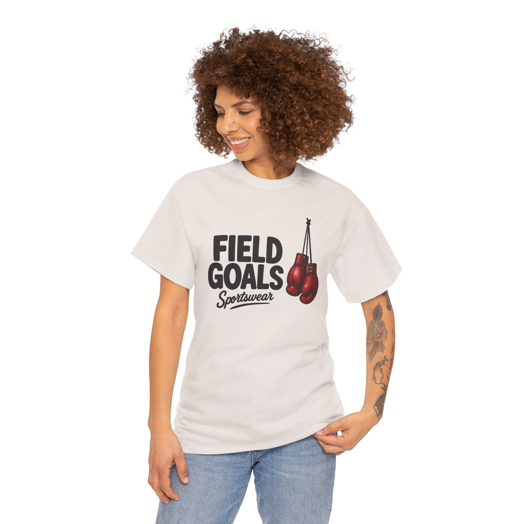 Field Goals Boxing Tee — 'Field Goals Sportswear' Graphic T-Shirt