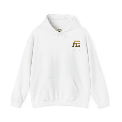 Field Goals Hoodie — Gold Logo Sportswear Pullover