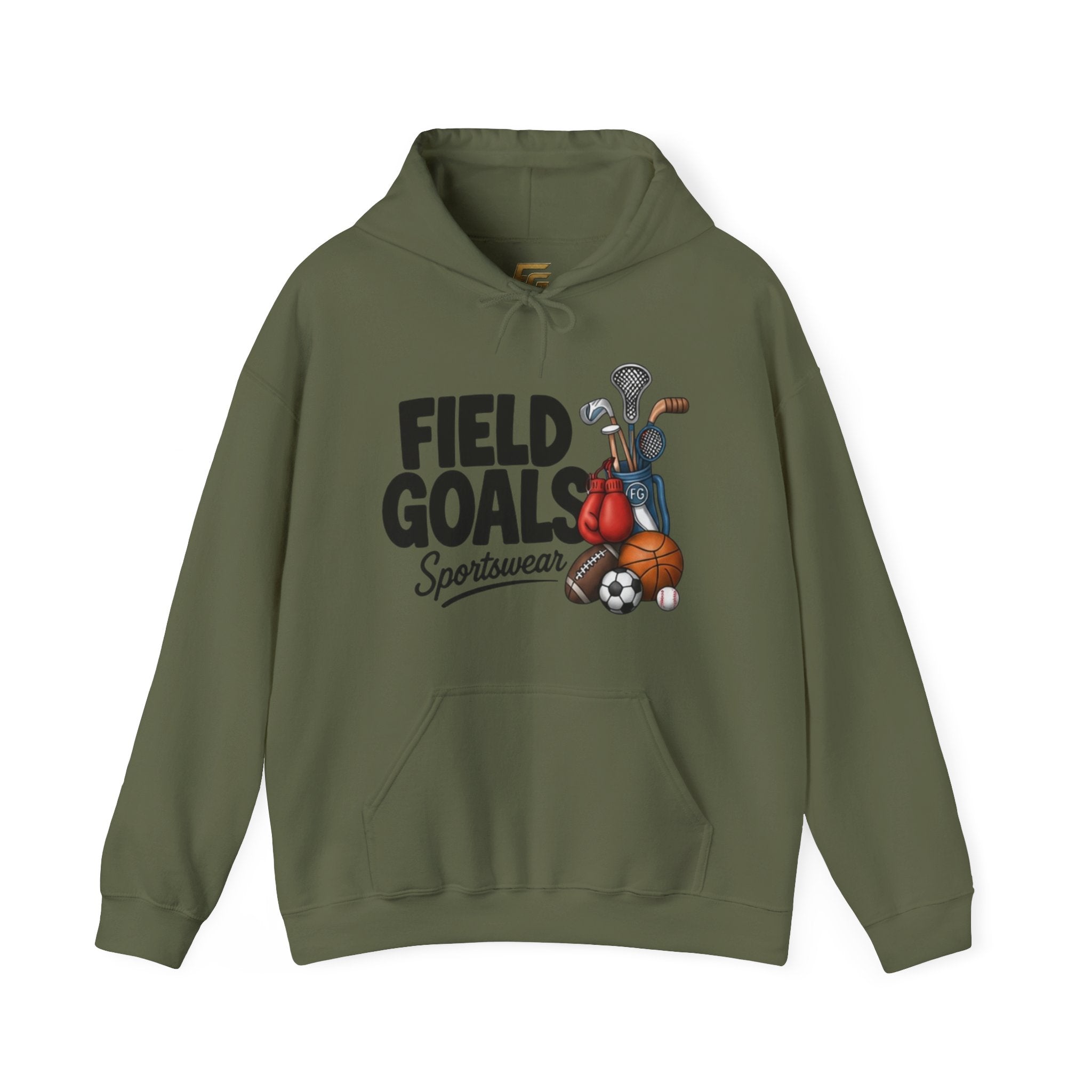 Field Goals Sportswear Hoodie — Multi-Sport Graphic Sweatshirt