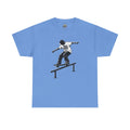 Field Goals Sportswear Skateboard Rail Grind Tee — Black Skate Silhouette Shirt