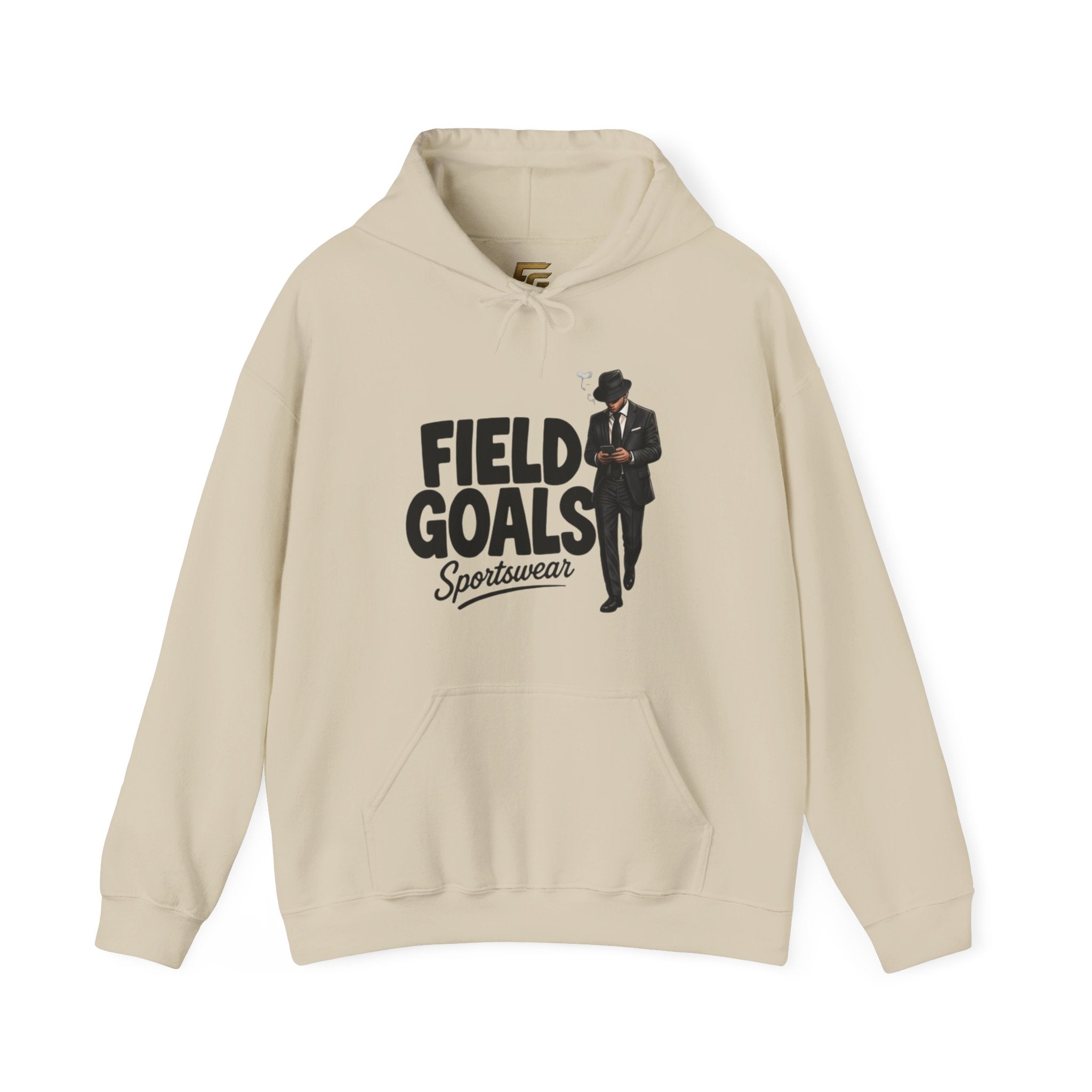 Field Goals Sportswear Hoodie — Retro Gentleman White Pullover