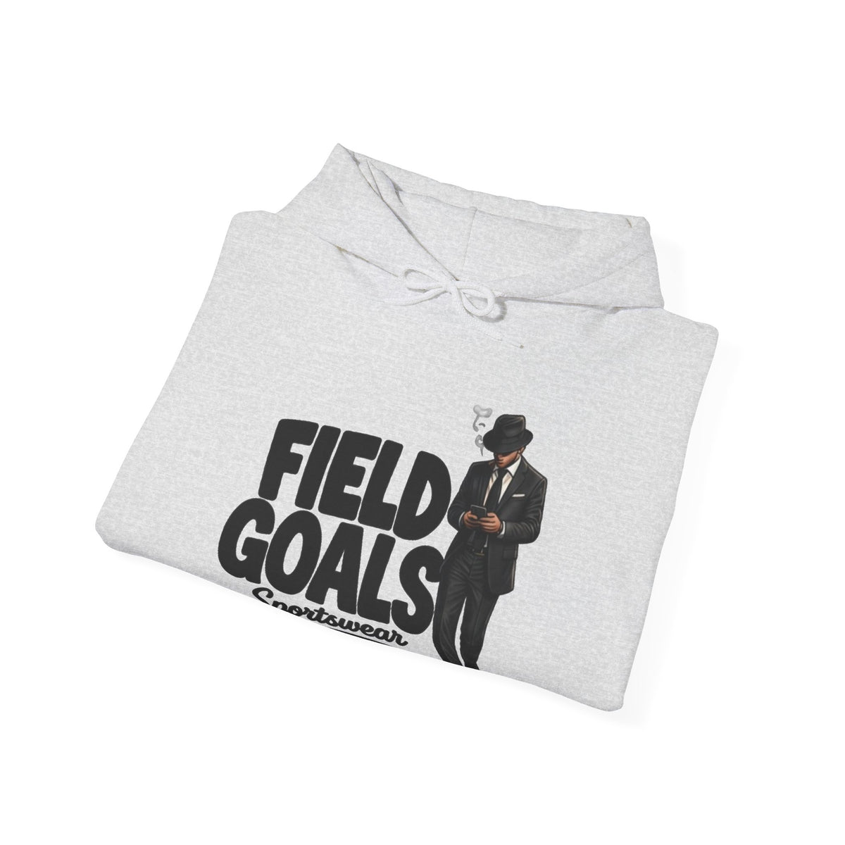 Field Goals Sportswear Hoodie — Retro Gentleman White Pullover