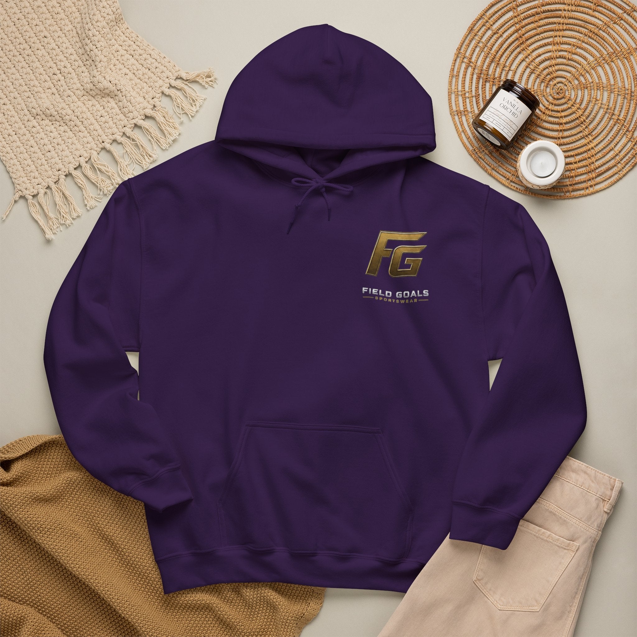Field Goals Sportswear Pullover Hoodie — "Wear the Goal. Live the Goal. Achieve the Goal." Motivational