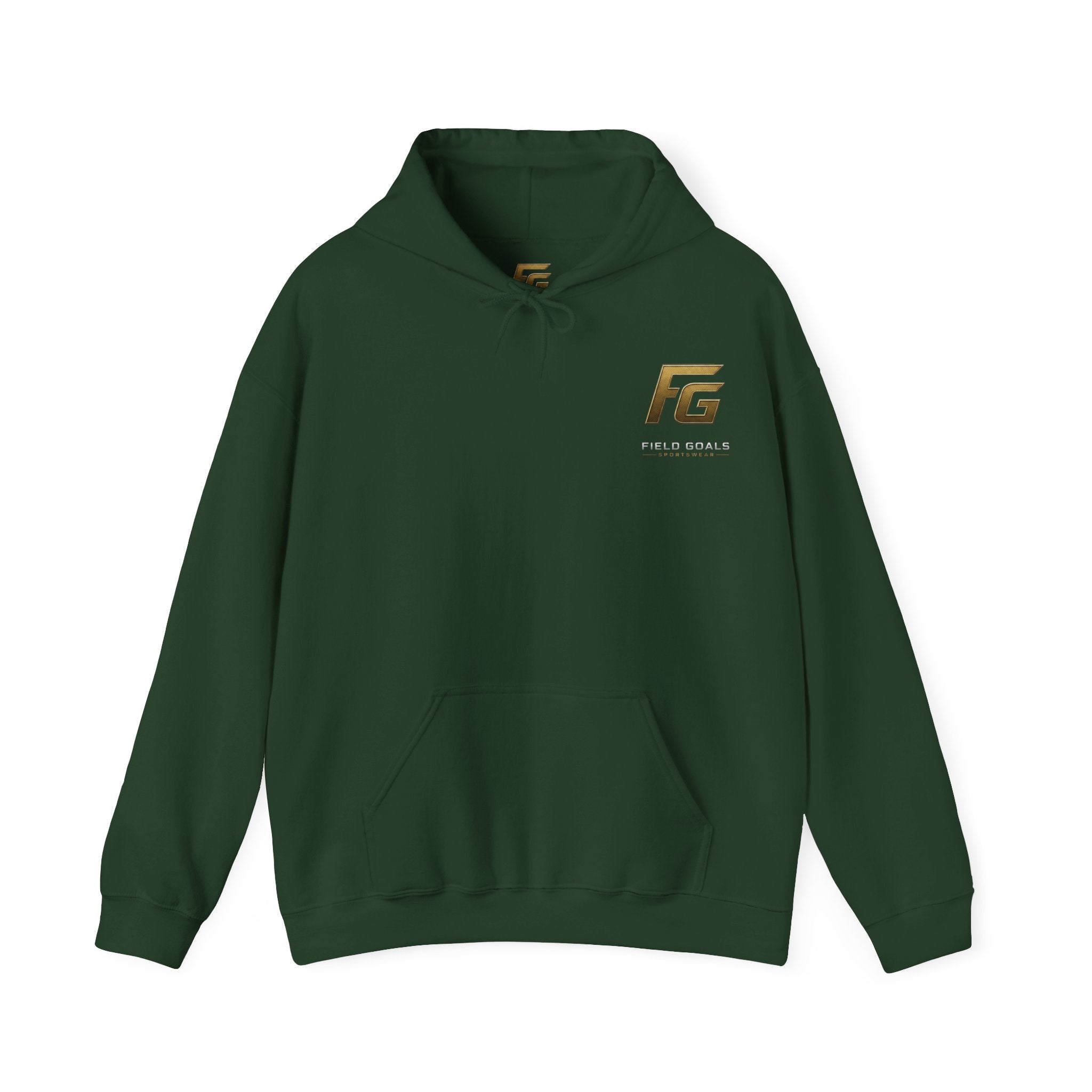 Field Goals Hoodie — Gold Logo Sportswear Pullover