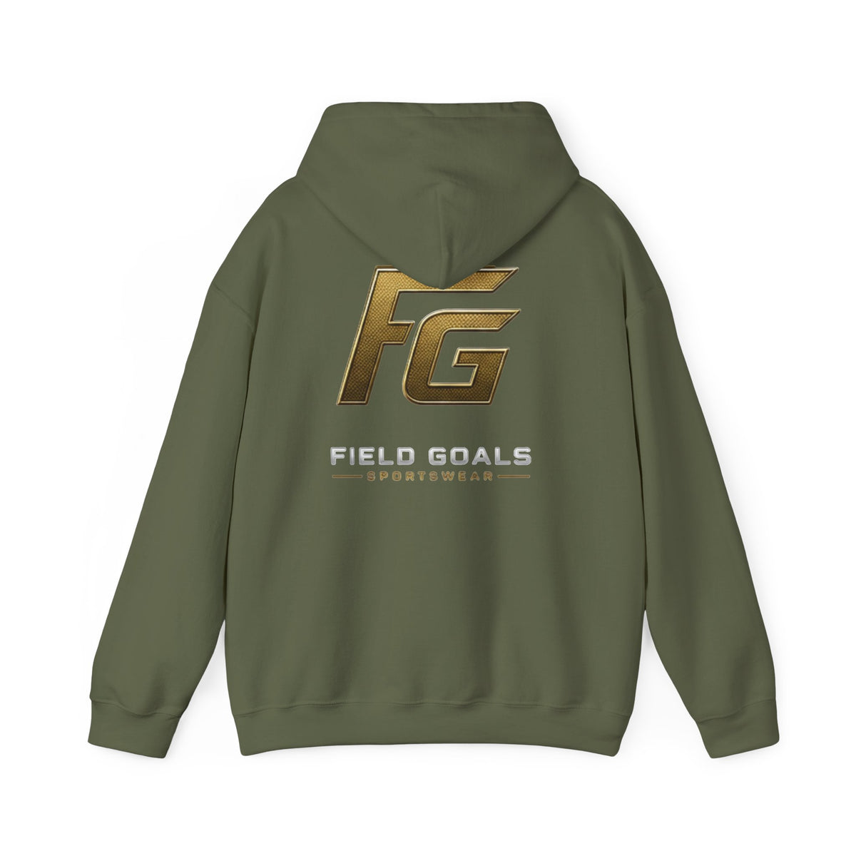 Field Goals Hoodie — Gold Logo Sportswear Pullover