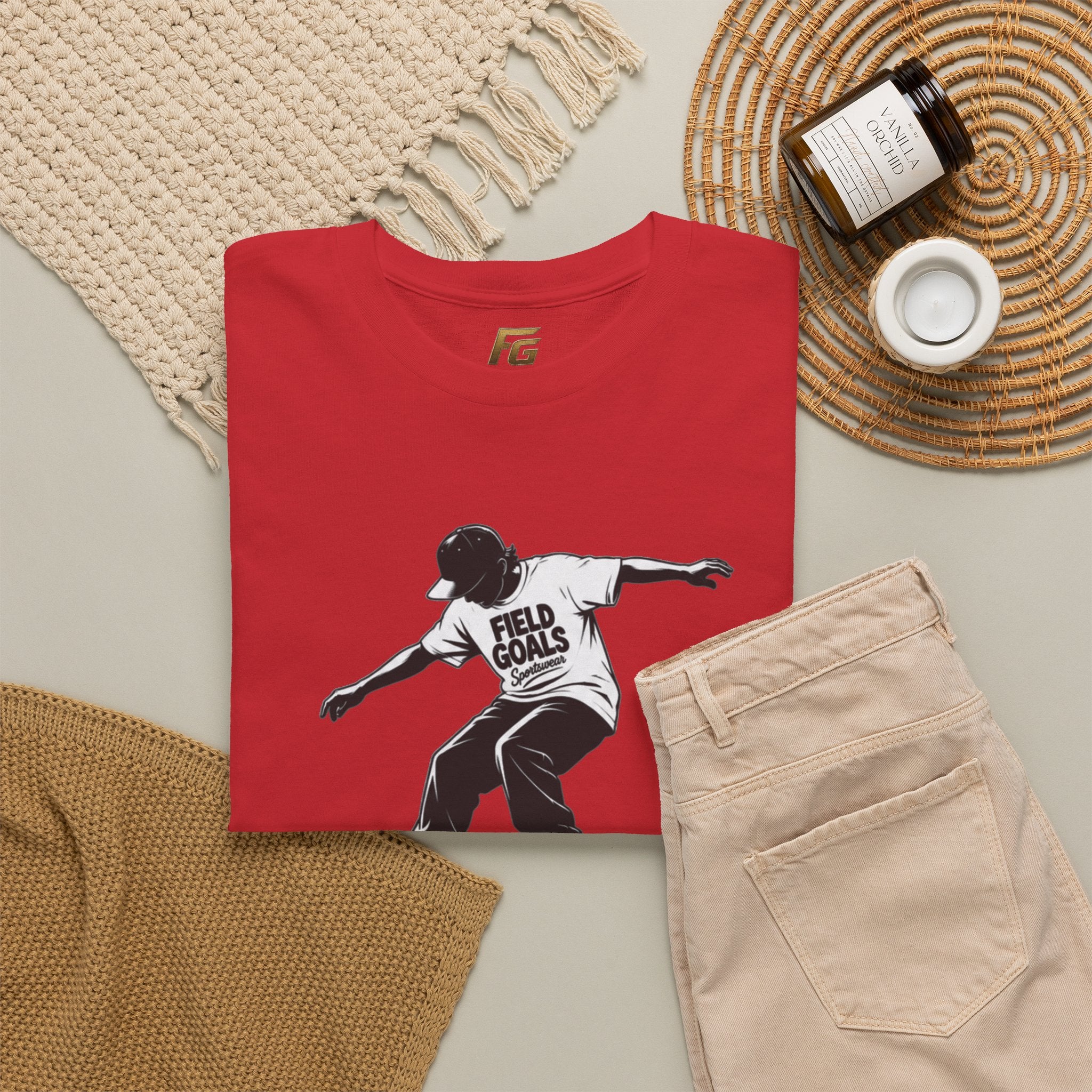 Field Goals Sportswear Skateboard Rail Grind Tee — Black Skate Silhouette Shirt