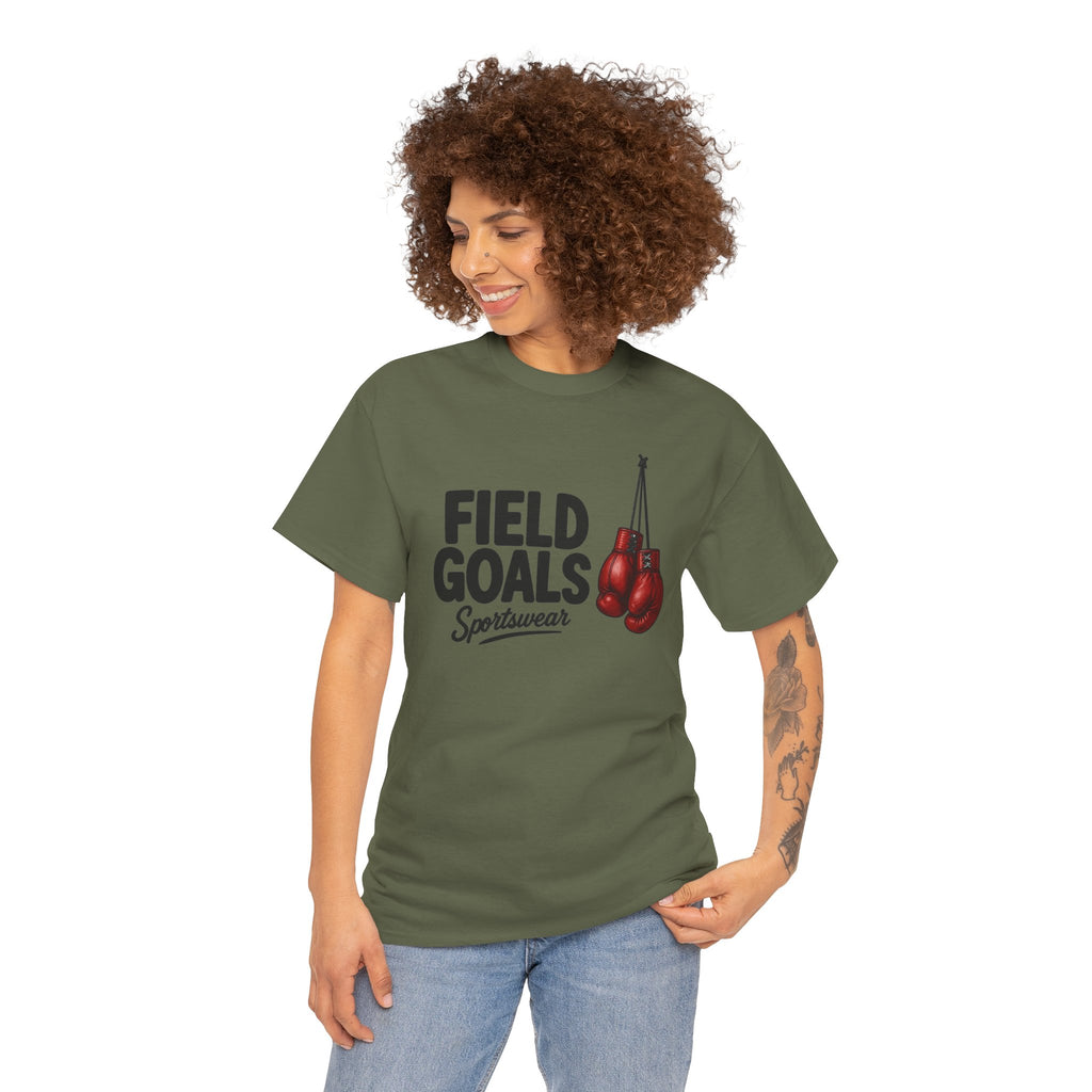 Field Goals Boxing Tee — 'Field Goals Sportswear' Graphic T-Shirt