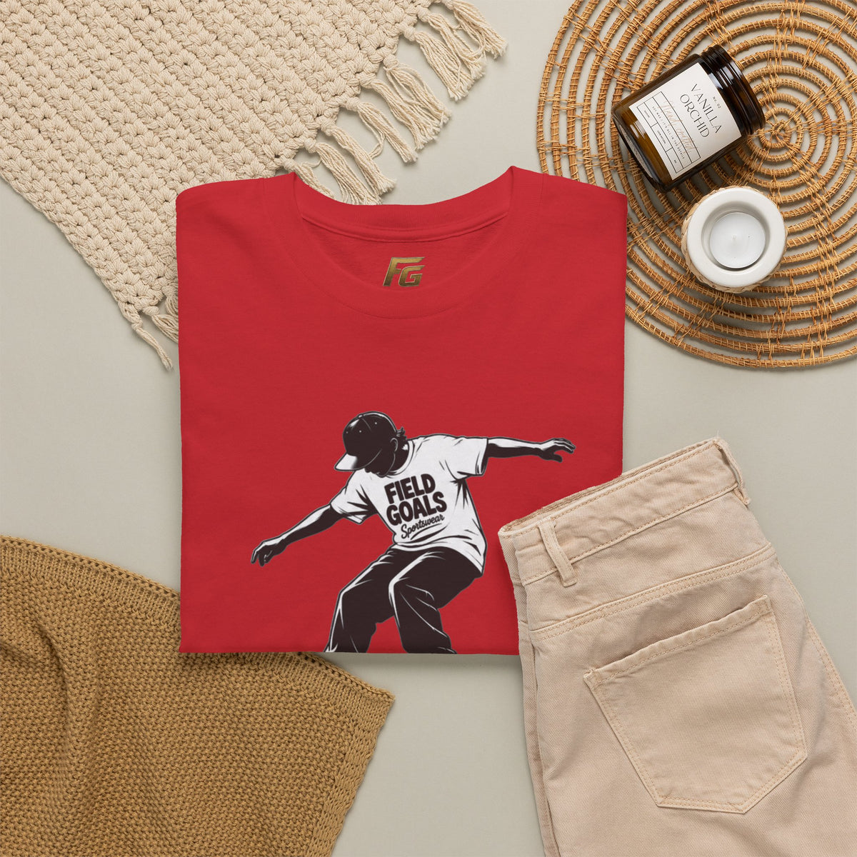 Field Goals Sportswear Skateboard Rail Grind Tee — Black Skate Silhouette Shirt