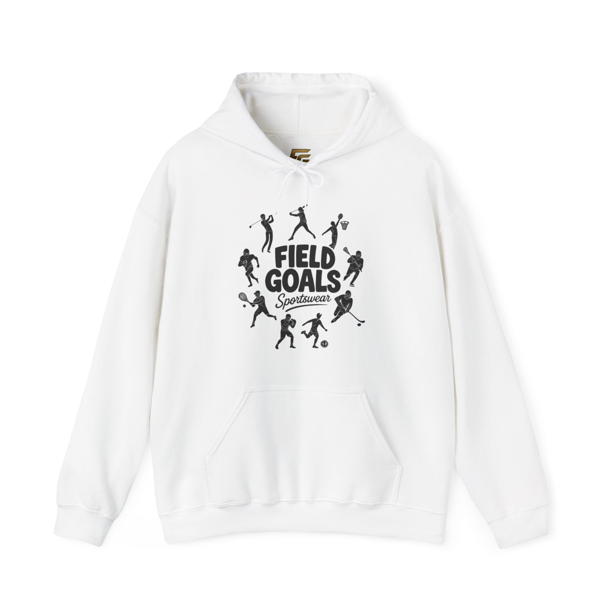 Field Goals Hoodie — Graphic Players White Pullover