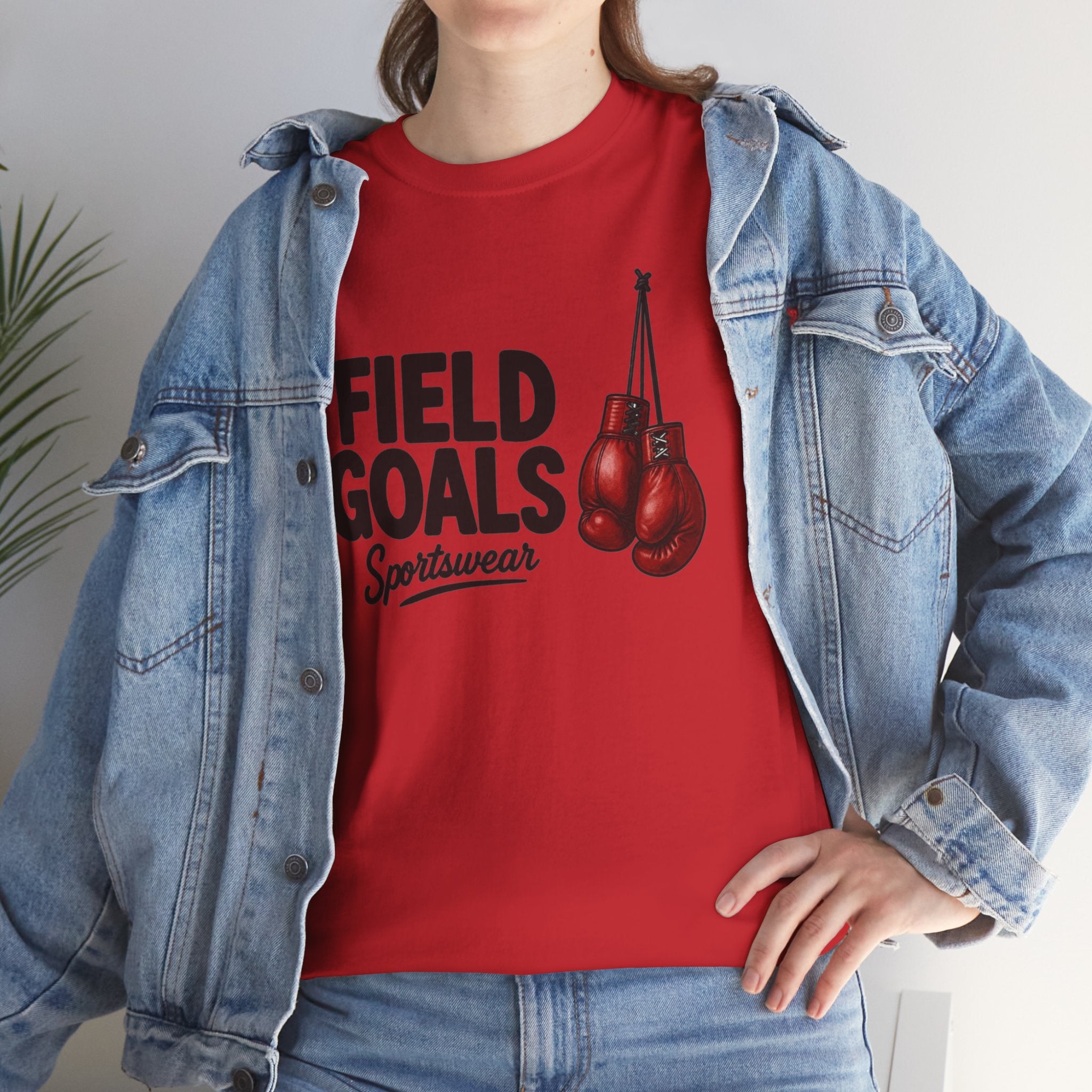 Field Goals Boxing Tee — 'Field Goals Sportswear' Graphic T-Shirt