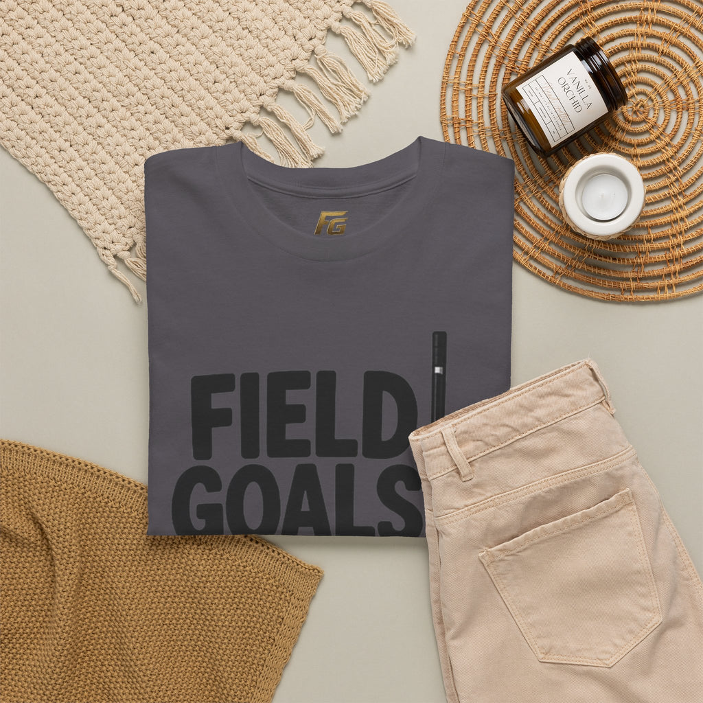 Field Goals Sportswear T-Shirt — Hockey Stick & Puck Graphic Tee