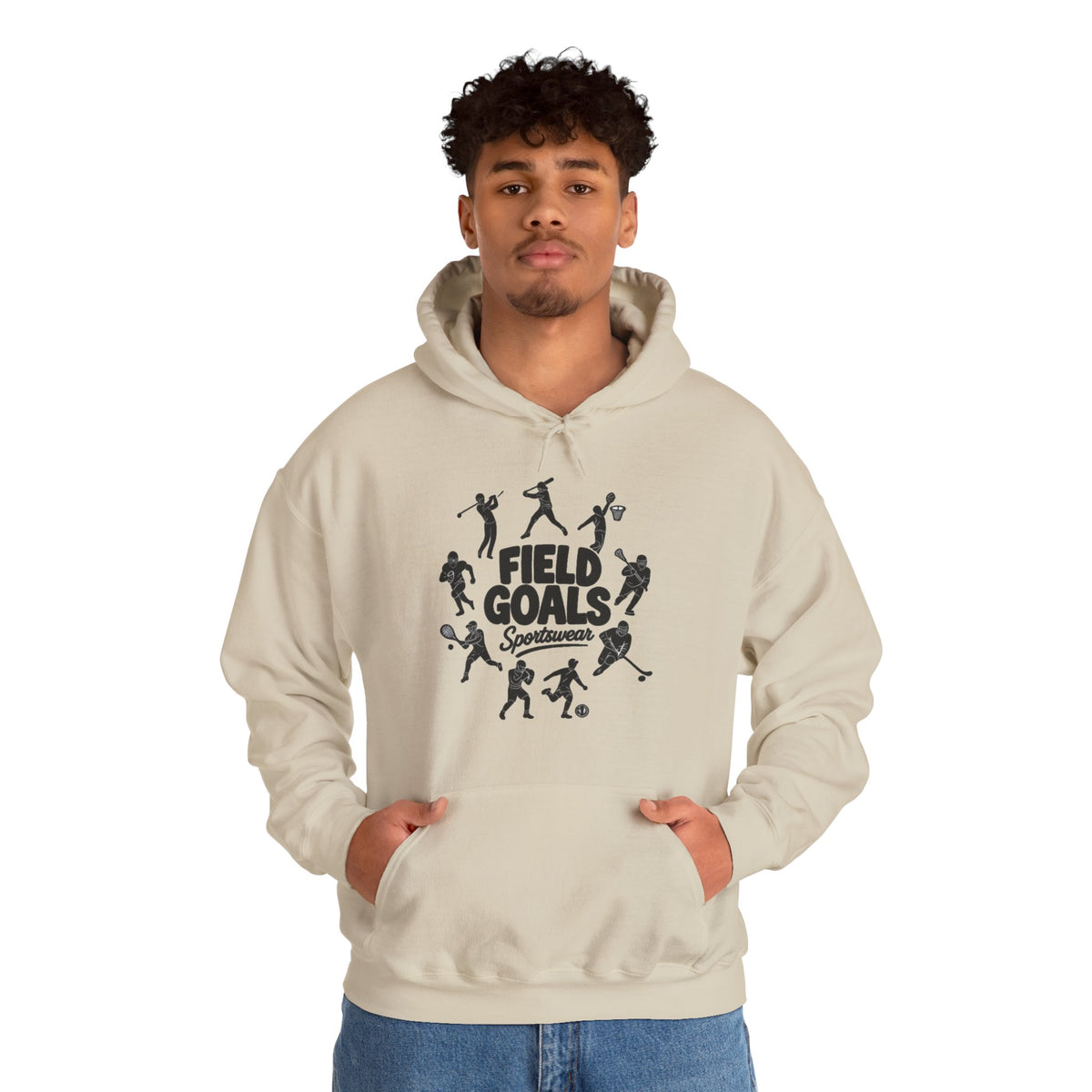 Field Goals Hoodie — Graphic Players White Pullover