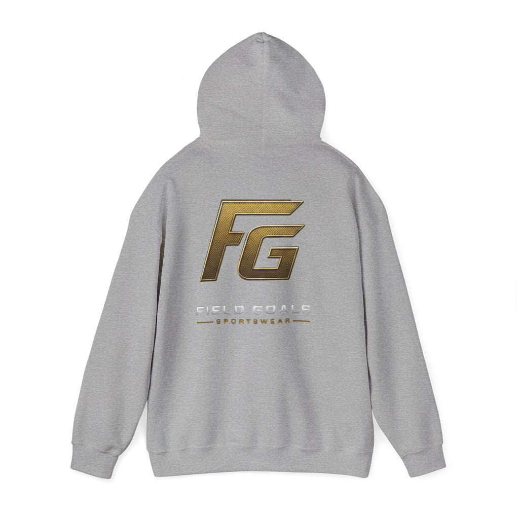 Field Goals Hoodie — Gold Logo Sportswear Pullover