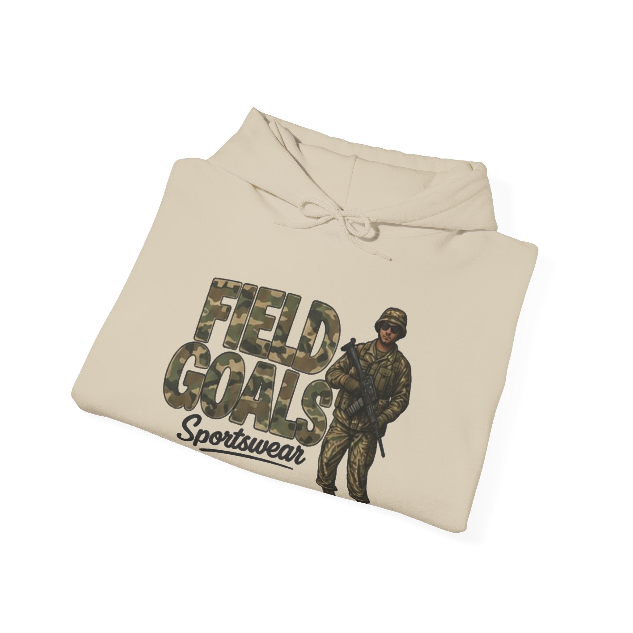 Field Goals Sportswear Camo Soldier Hoodie — Army Graphic Pullover