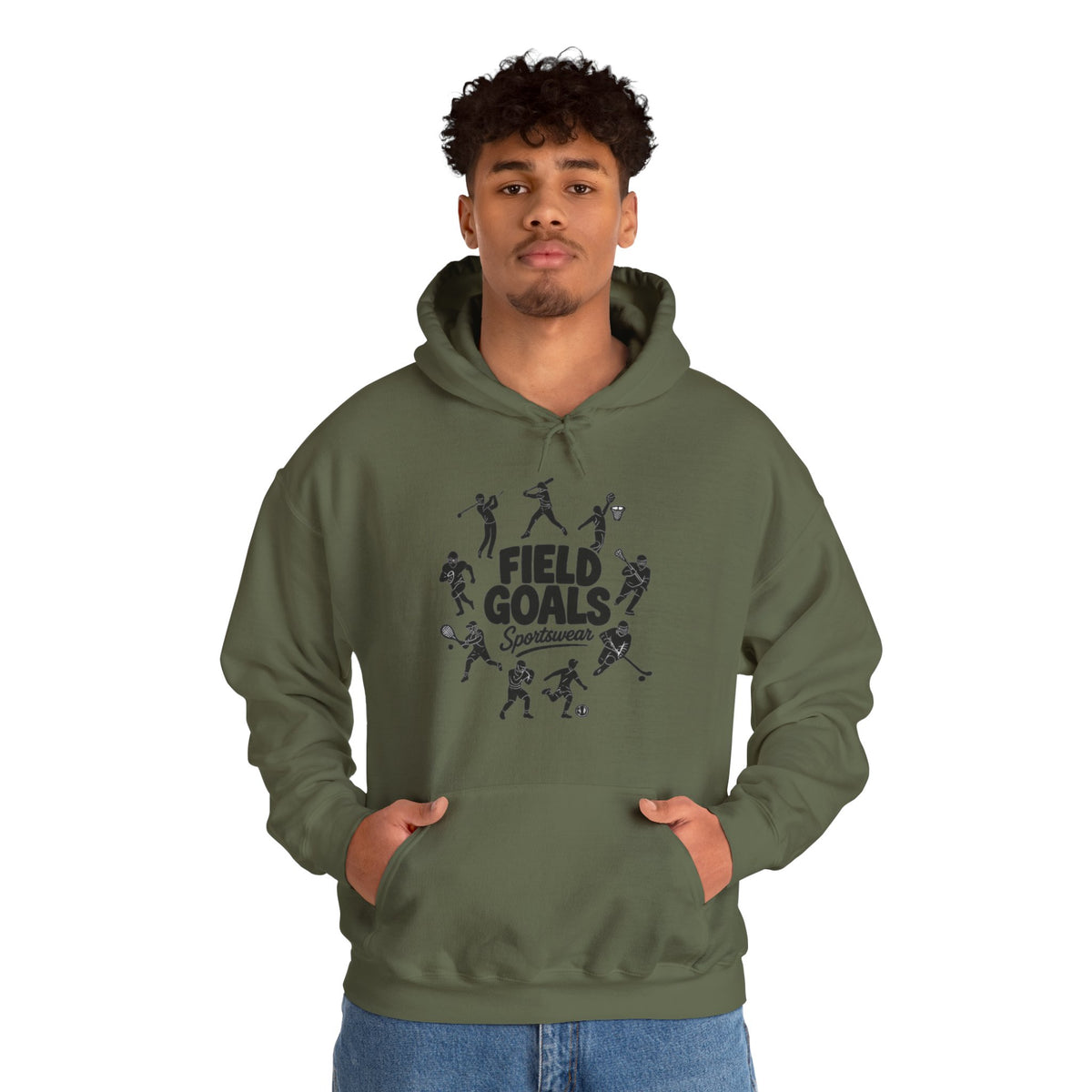 Field Goals Hoodie — Graphic Players White Pullover
