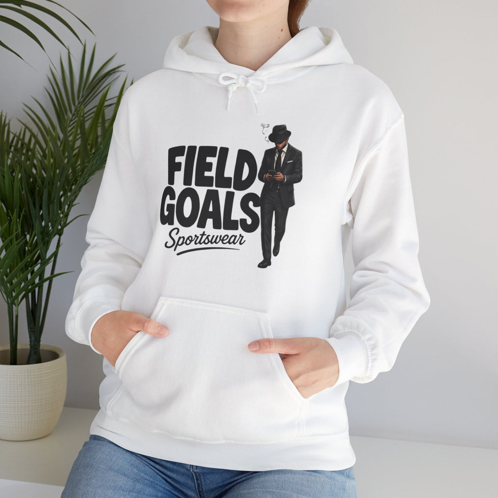 Field Goals Sportswear Hoodie — Retro Gentleman White Pullover