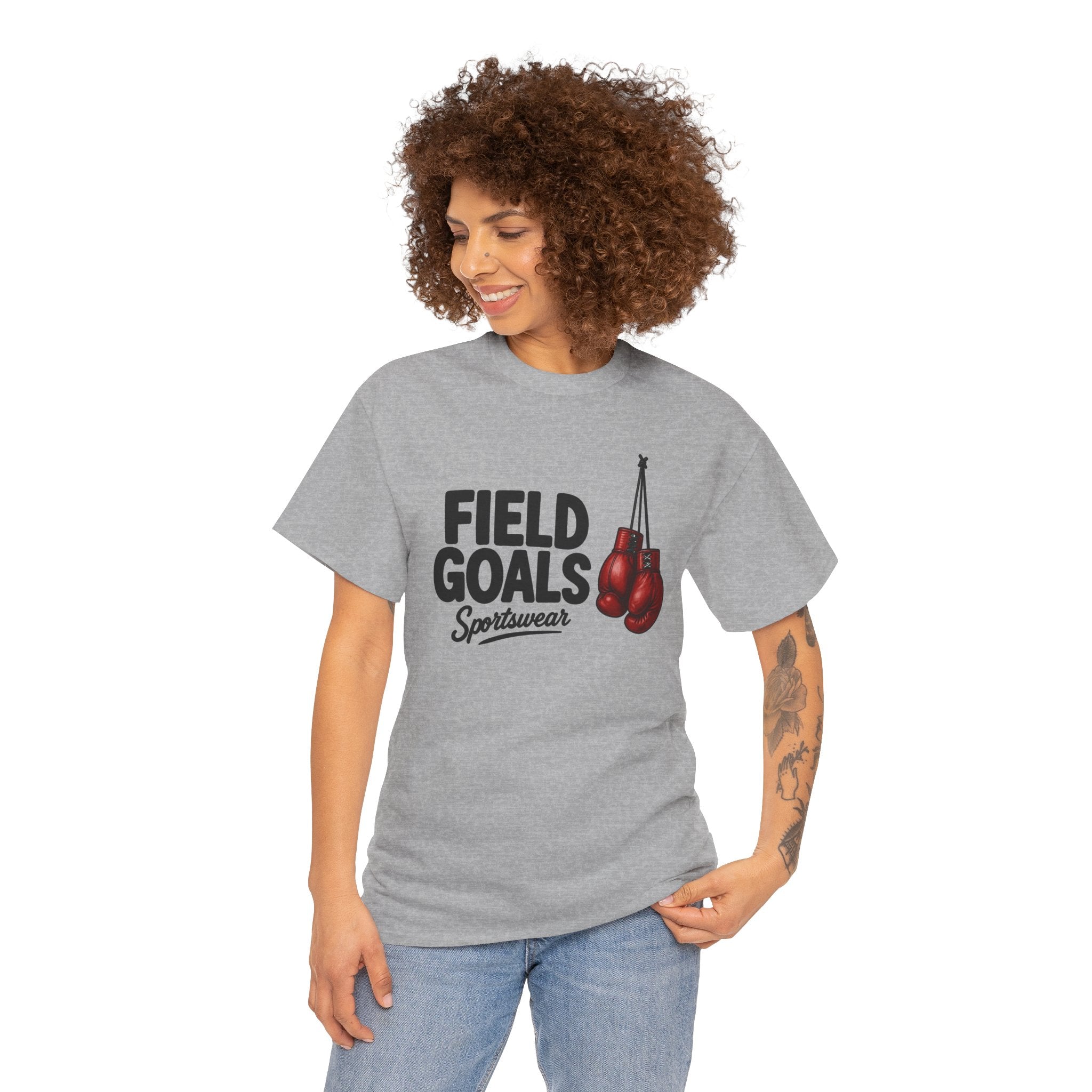 Field Goals Boxing Tee — 'Field Goals Sportswear' Graphic T-Shirt
