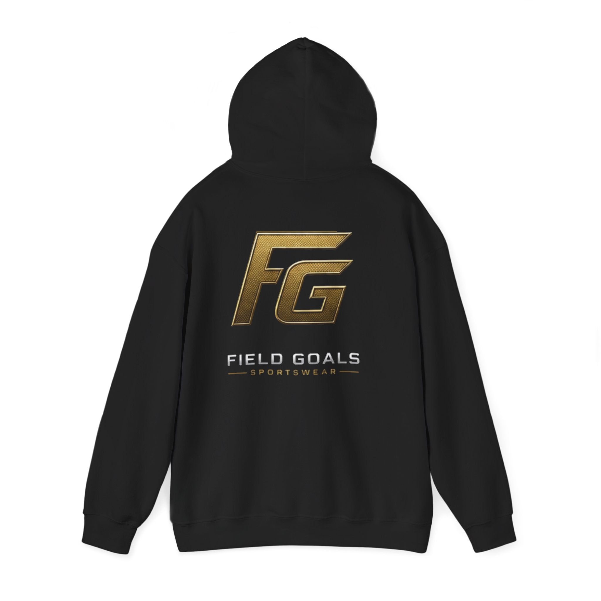 Field Goals Hoodie — Gold Logo Sportswear Pullover
