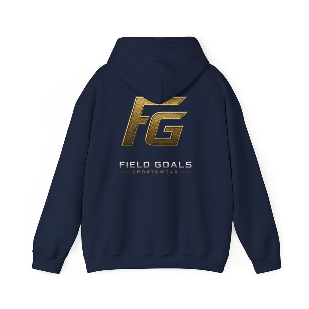 Field Goals Hoodie — Gold Logo Sportswear Pullover