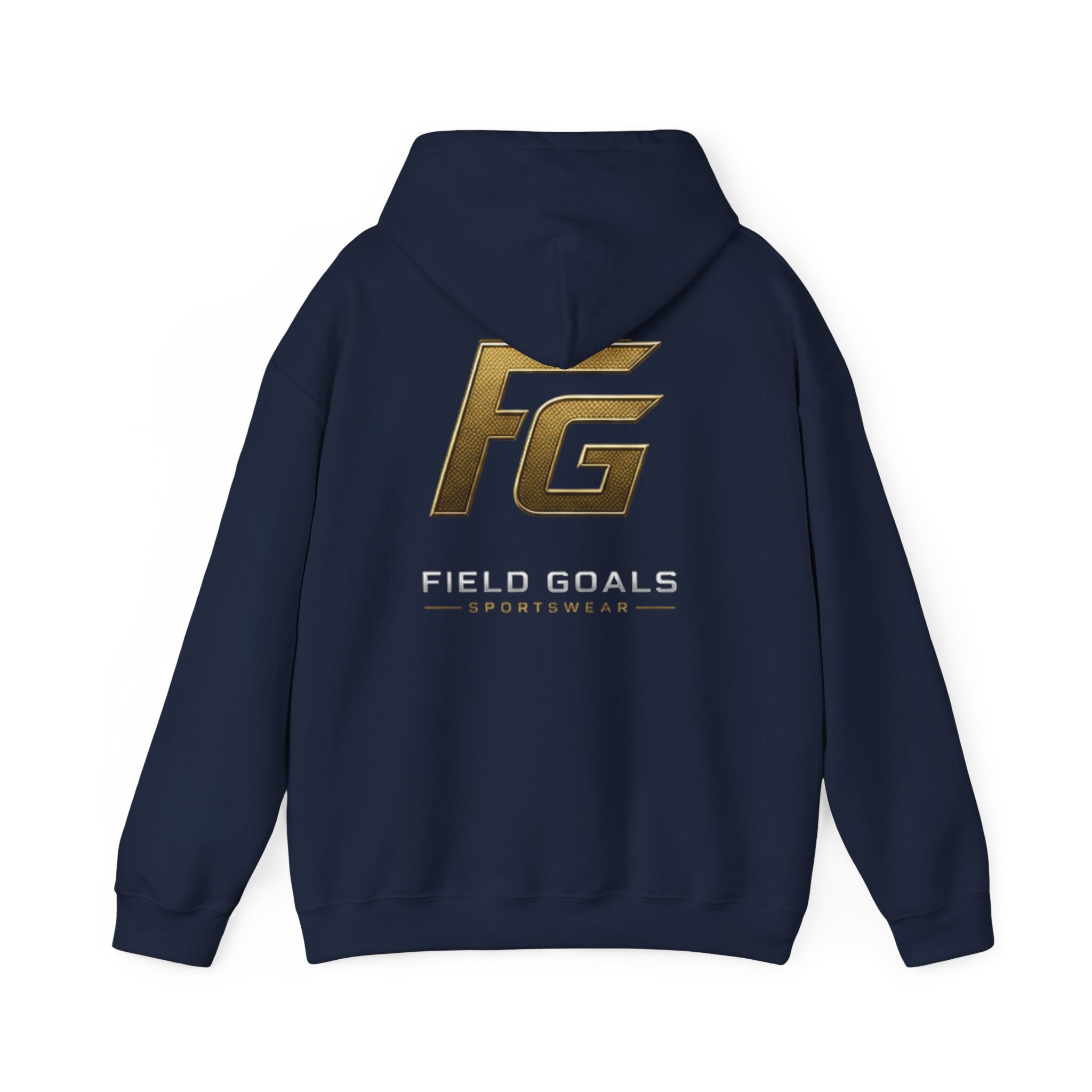 Field Goals Hoodie — Gold Logo Sportswear Pullover