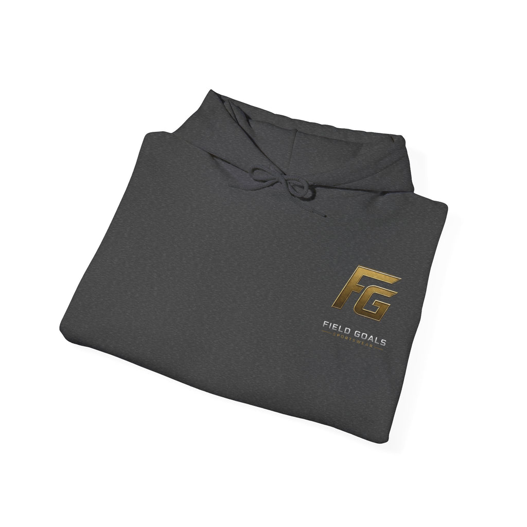 Field Goals Hoodie — Gold Logo Sportswear Pullover