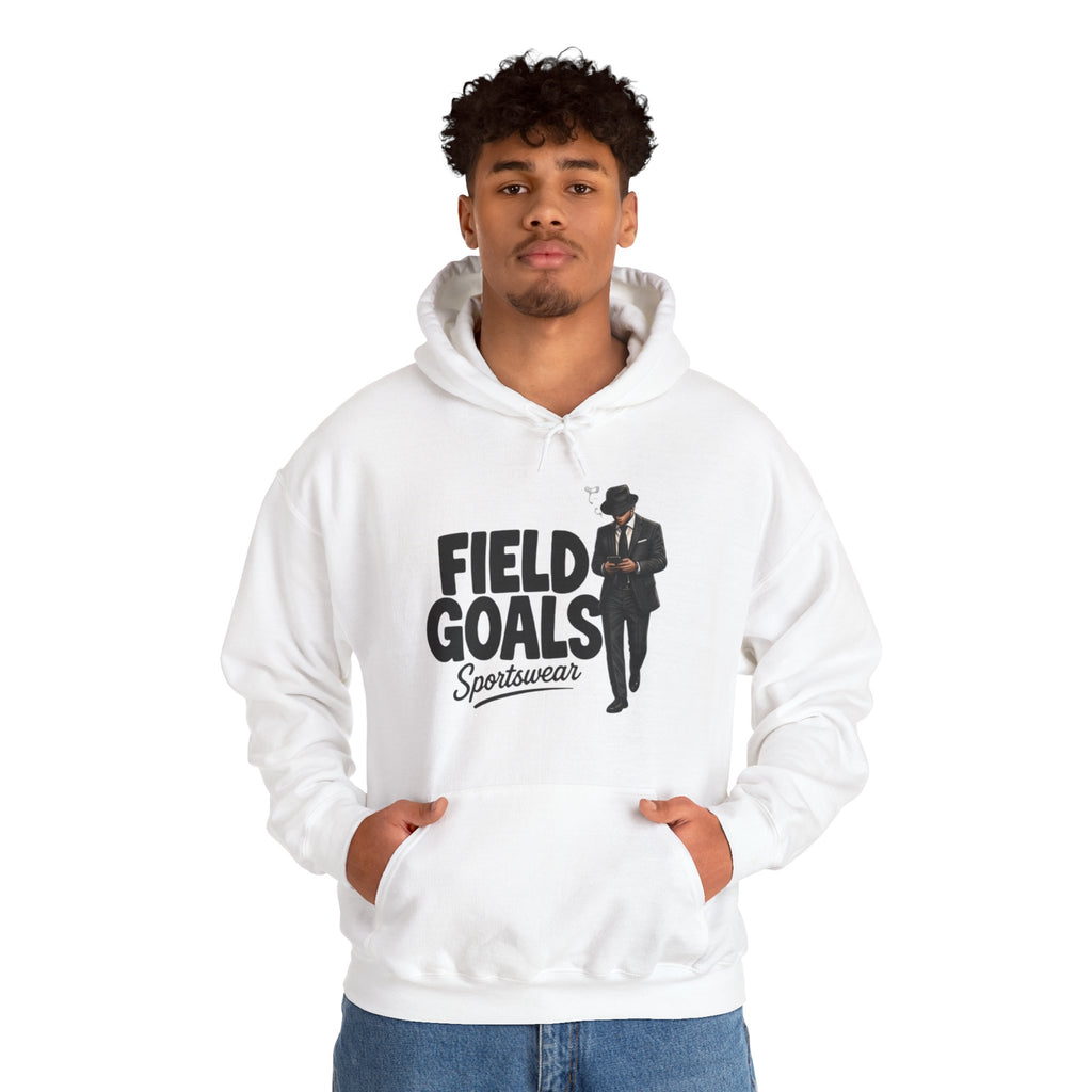 Field Goals Sportswear Hoodie — Retro Gentleman White Pullover