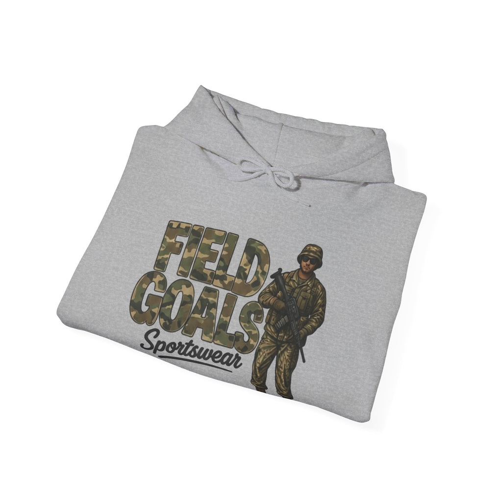 Field Goals Sportswear Camo Soldier Hoodie — Army Graphic Pullover