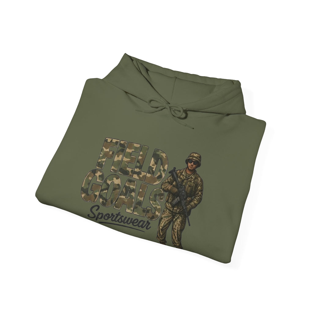 Field Goals Sportswear Camo Soldier Hoodie — Army Graphic Pullover