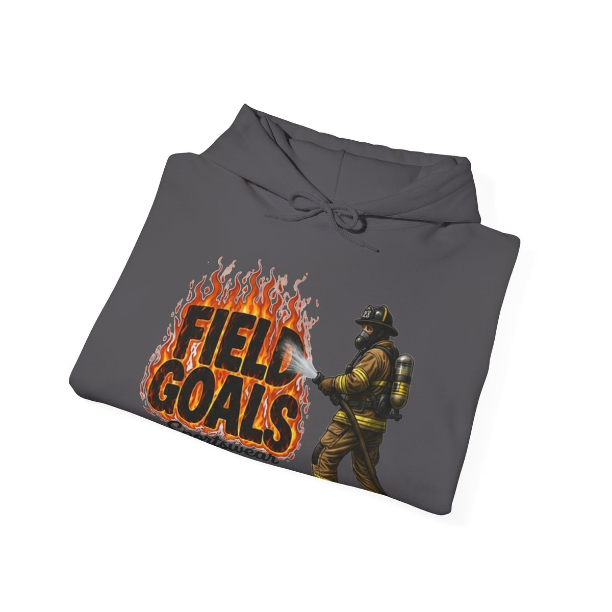 Field Goals Firefighter Hoodie — 'Field Goals Sportswear' Graphic Pullover
