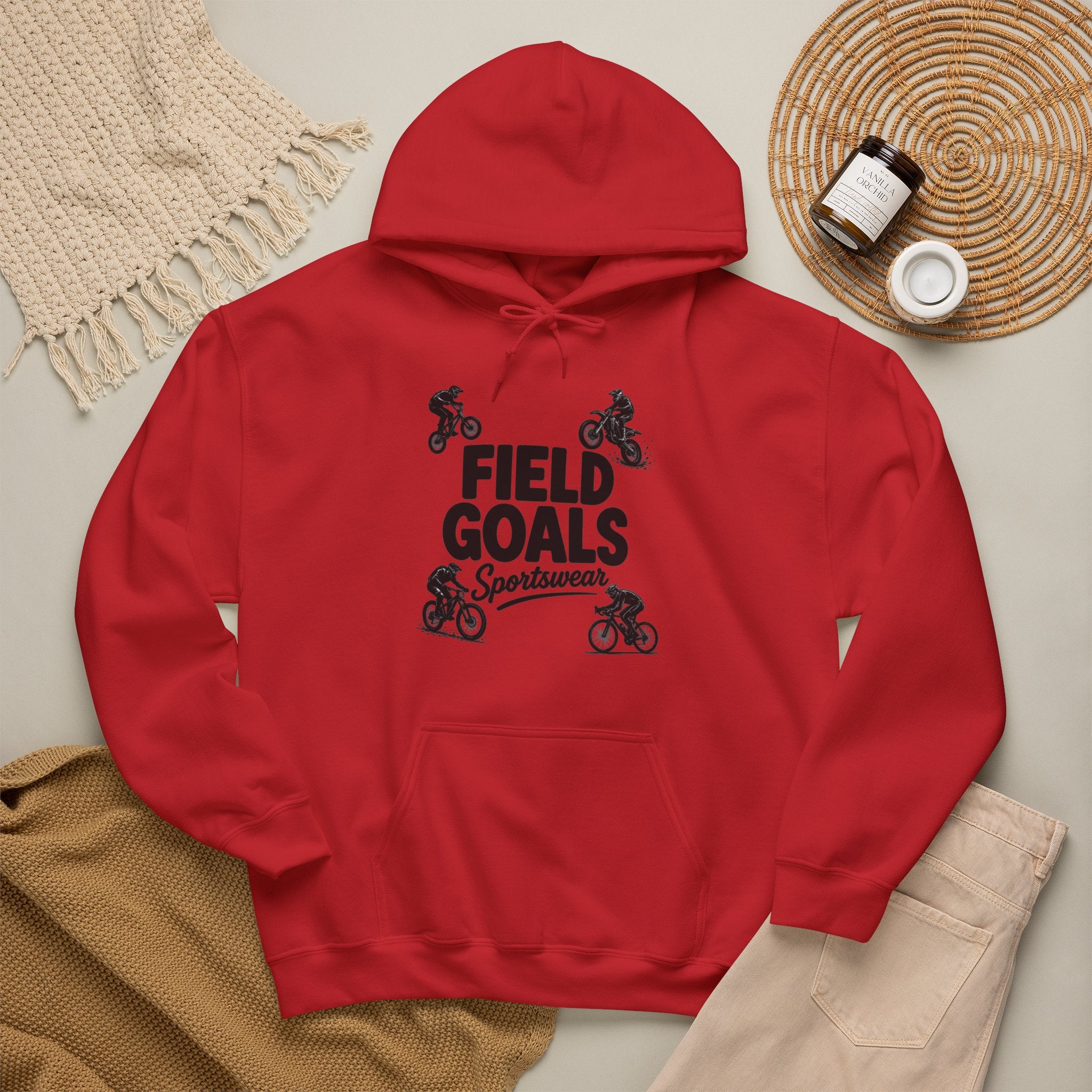 Field Goals Sportswear Hoodie – Bike Rider Sweatshirt