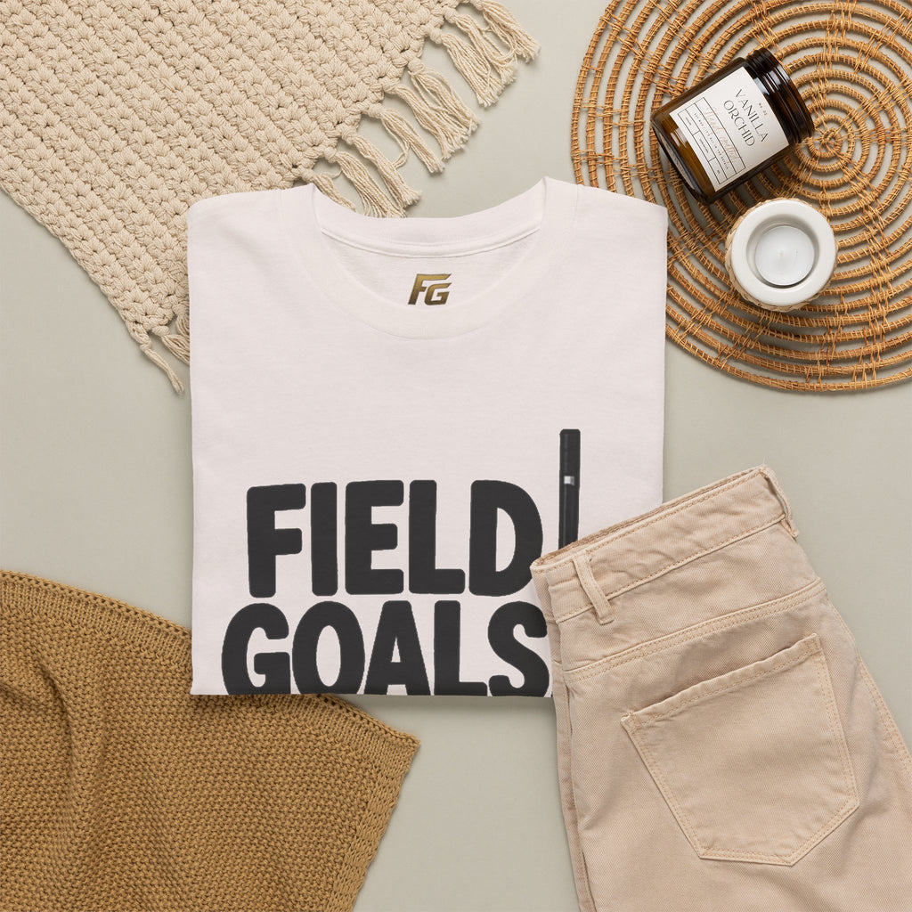 Field Goals Sportswear T-Shirt — Hockey Stick & Puck Graphic Tee