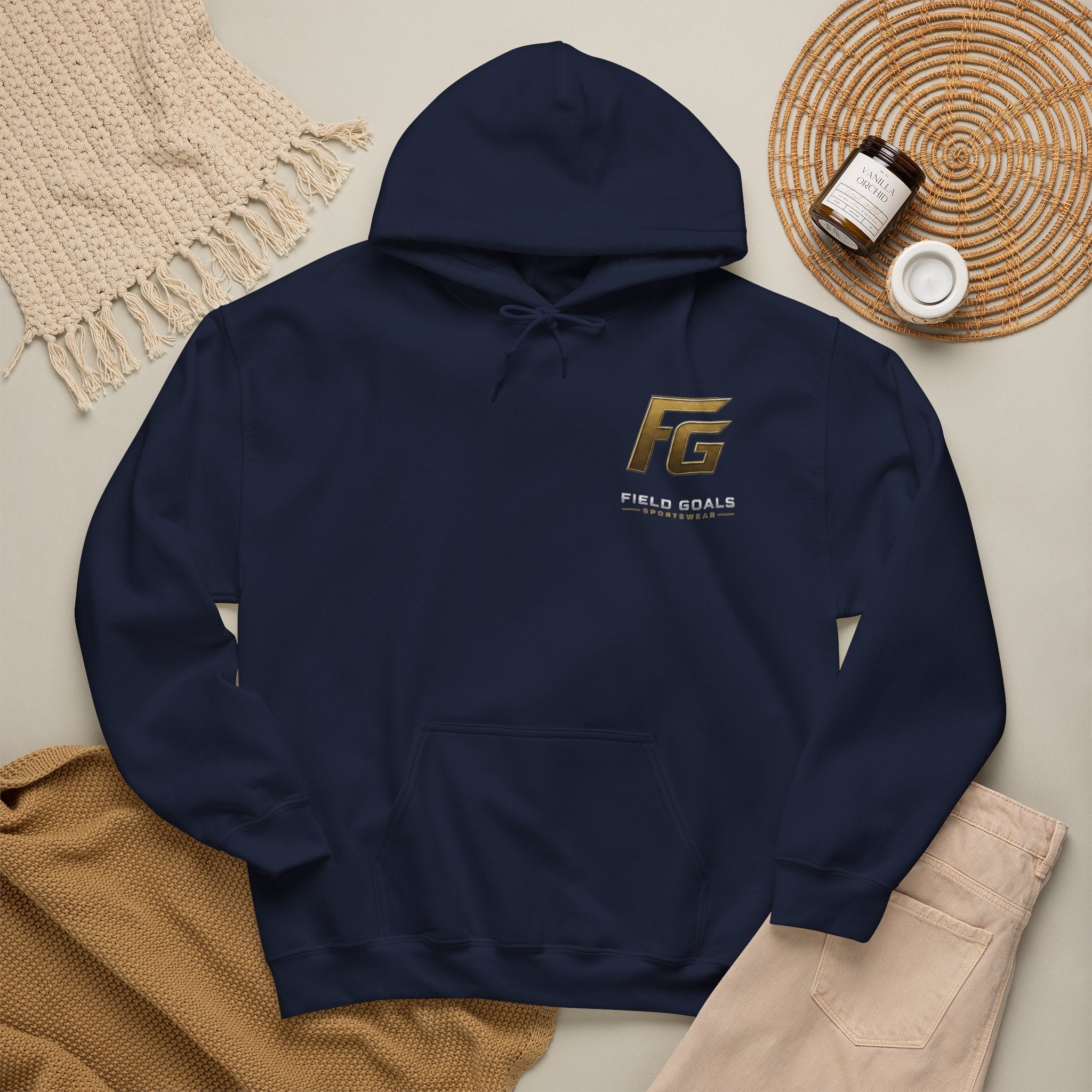Field Goals Sportswear Pullover Hoodie — "Wear the Goal. Live the Goal. Achieve the Goal." Motivational