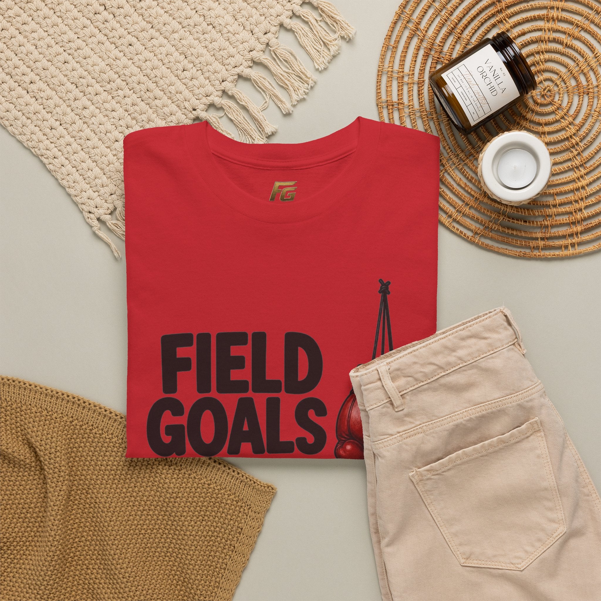 Field Goals Boxing Tee — 'Field Goals Sportswear' Graphic T-Shirt