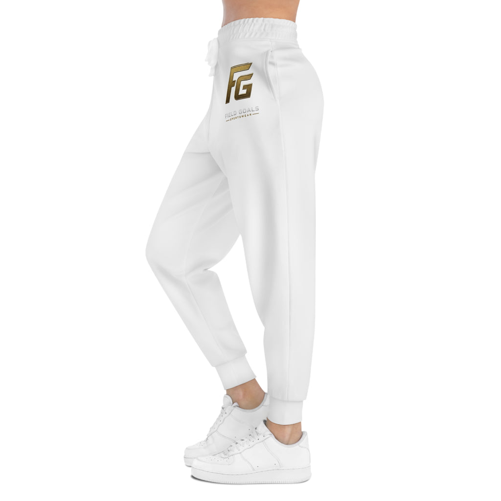 FG Athletic Joggers — White Logo Sweatpants