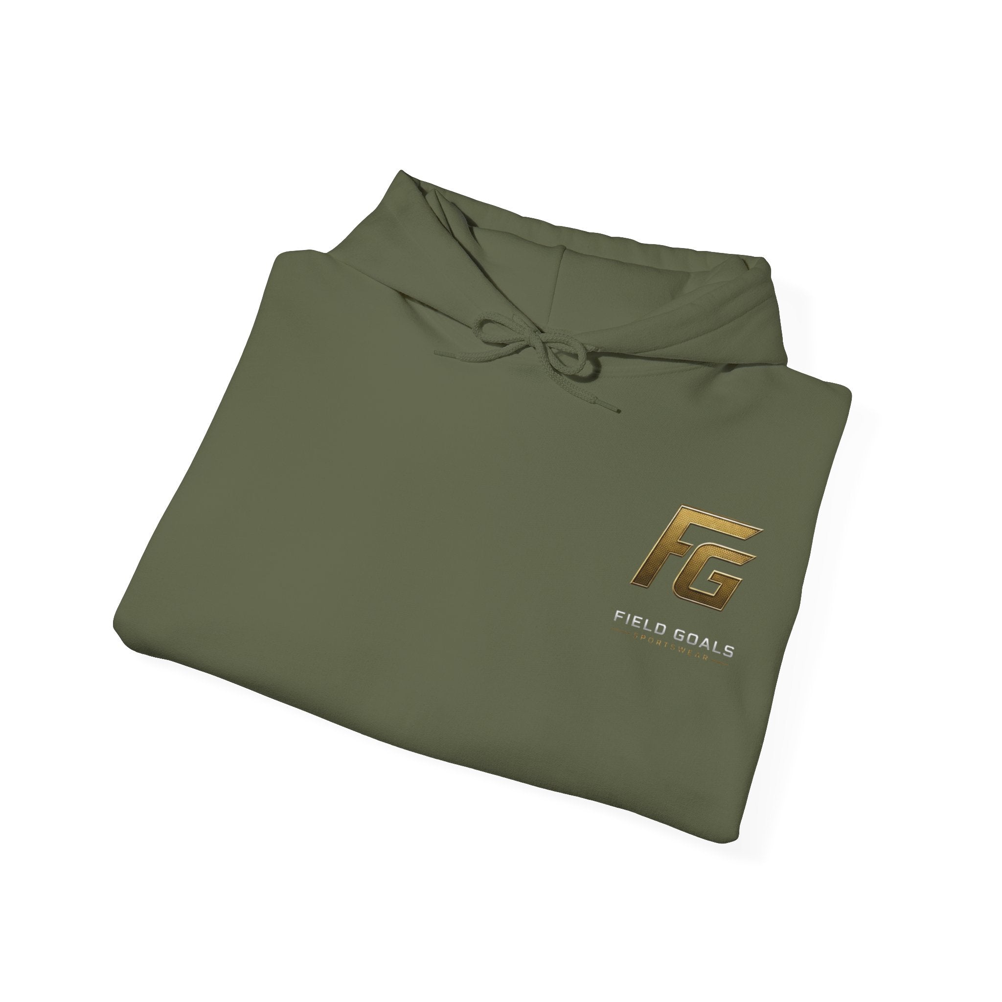 Field Goals Hoodie — Gold Logo Sportswear Pullover