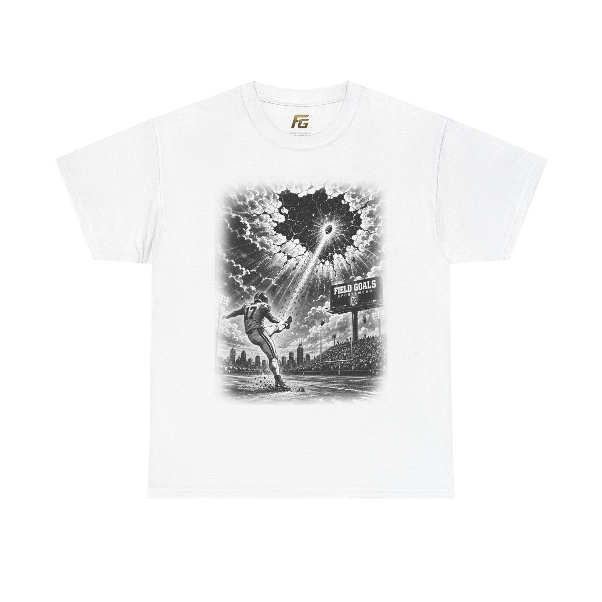 Field Goals Kicks Cracks Firmament Football Graphic Tee