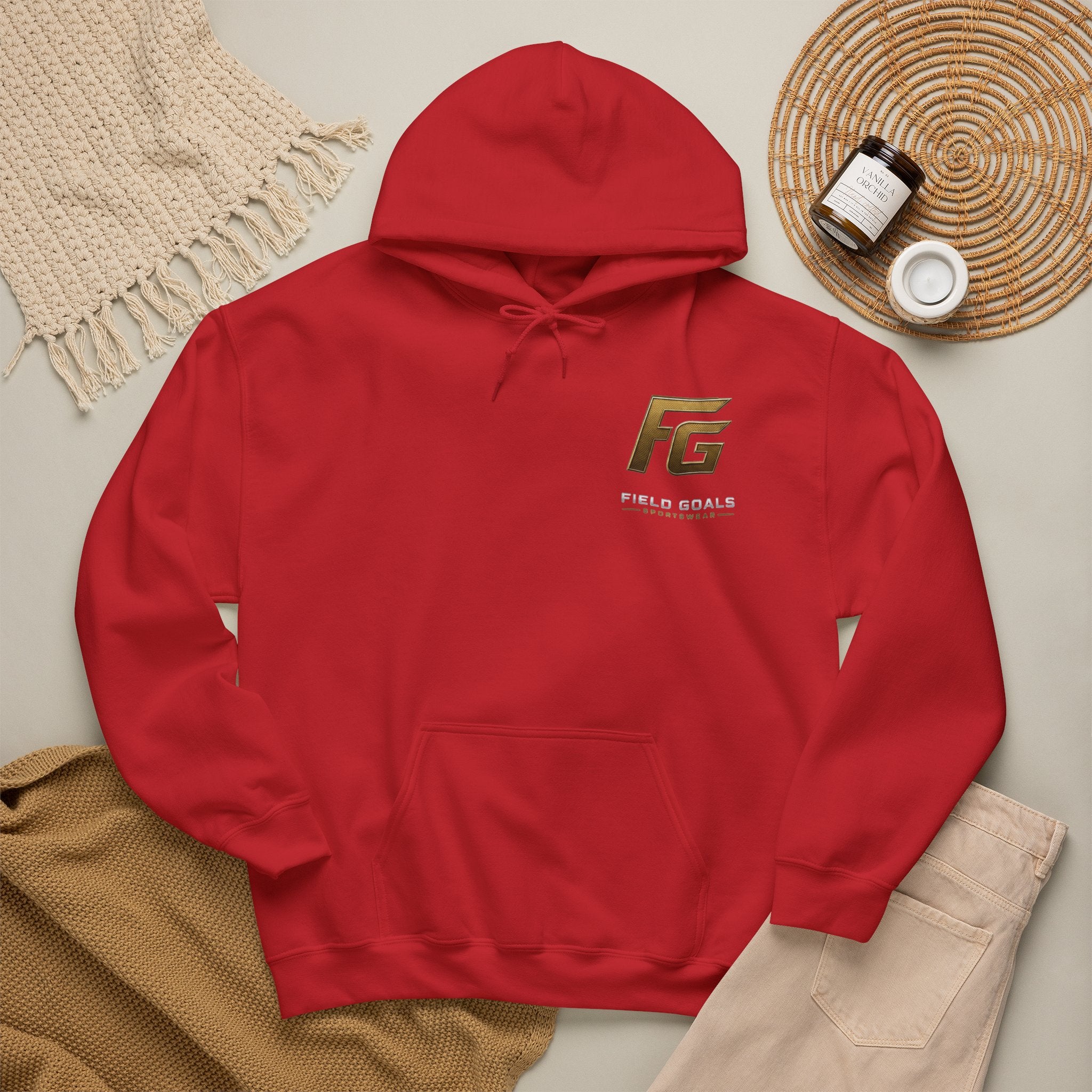 Field Goals Sportswear Pullover Hoodie — "Wear the Goal. Live the Goal. Achieve the Goal." Motivational