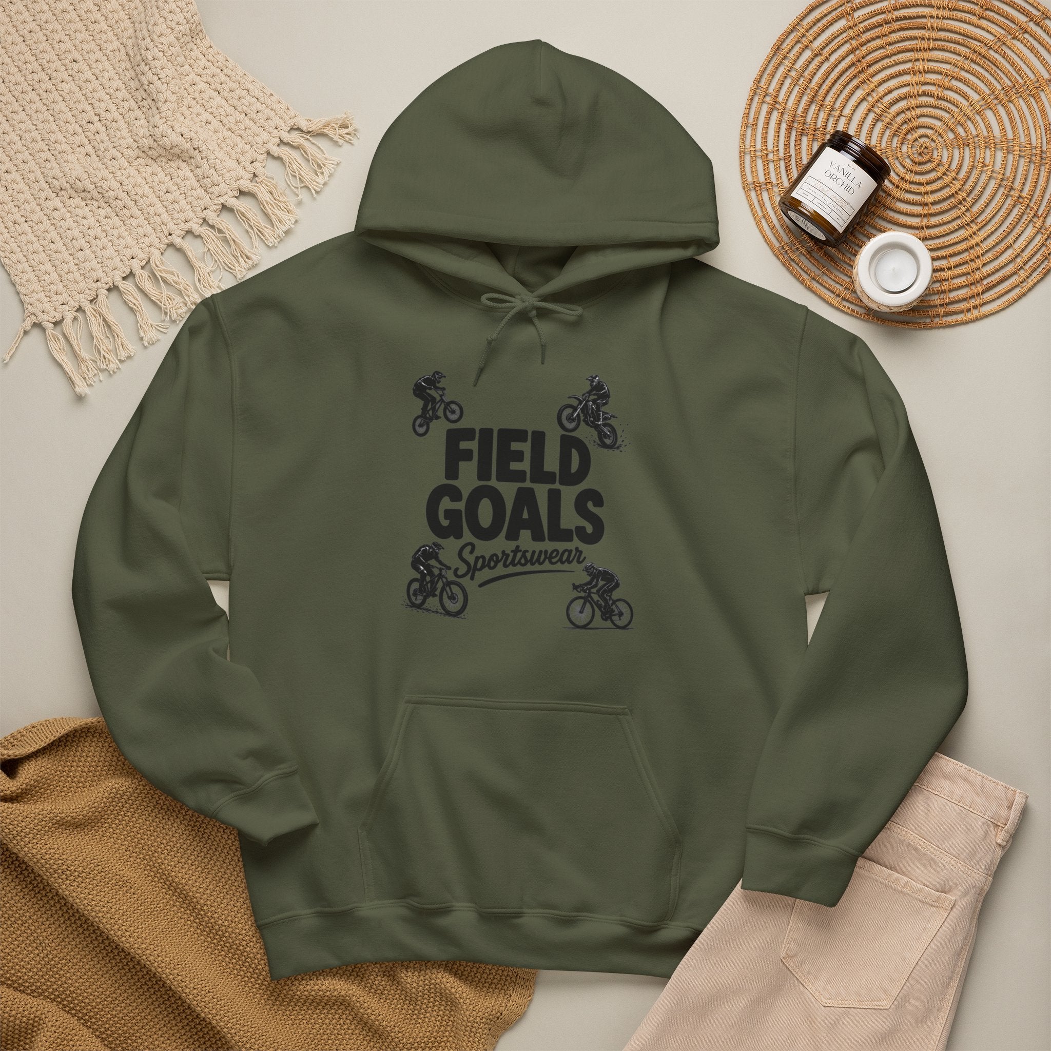 Field Goals Sportswear Hoodie – Bike Rider Sweatshirt