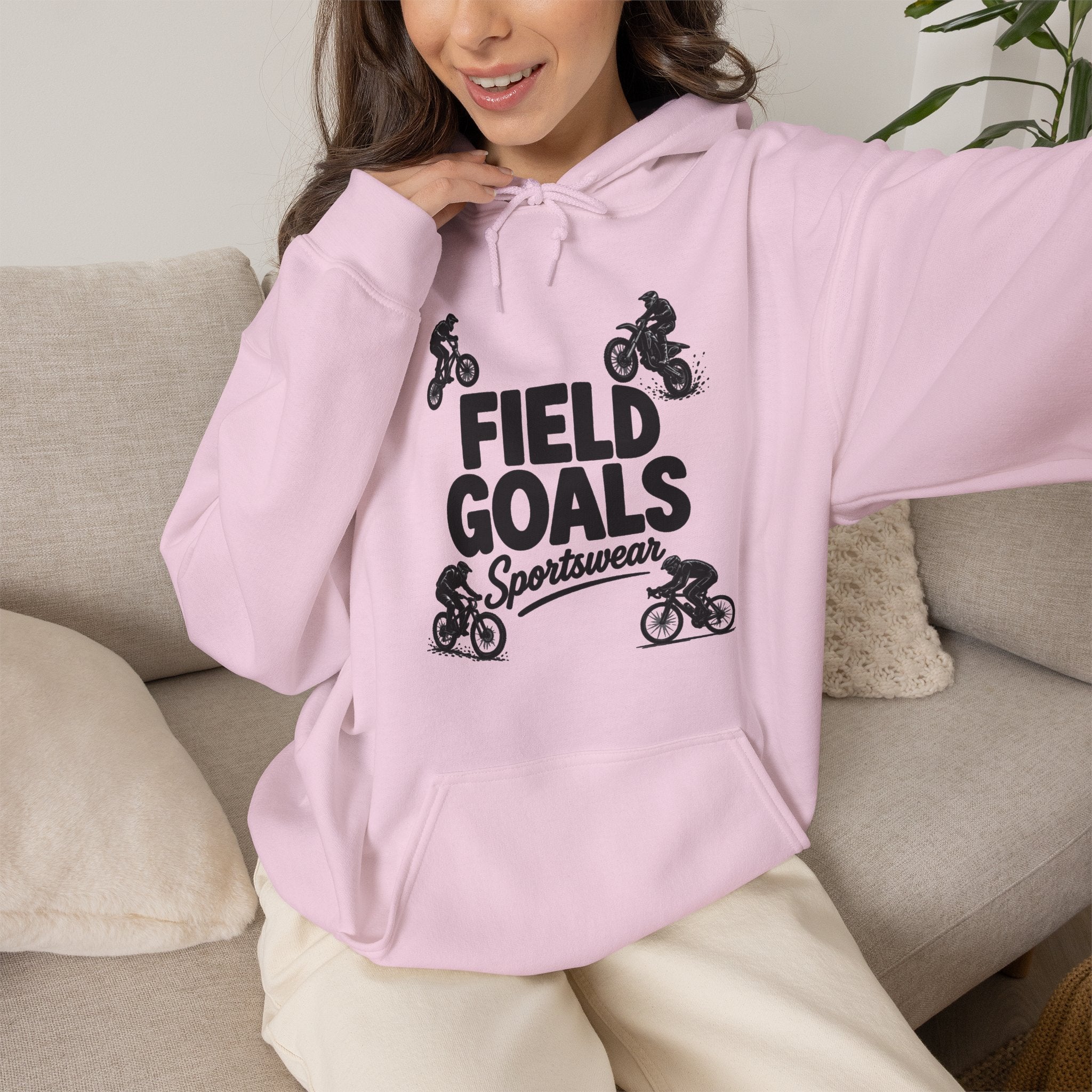 Field Goals Sportswear Hoodie – Bike Rider Sweatshirt