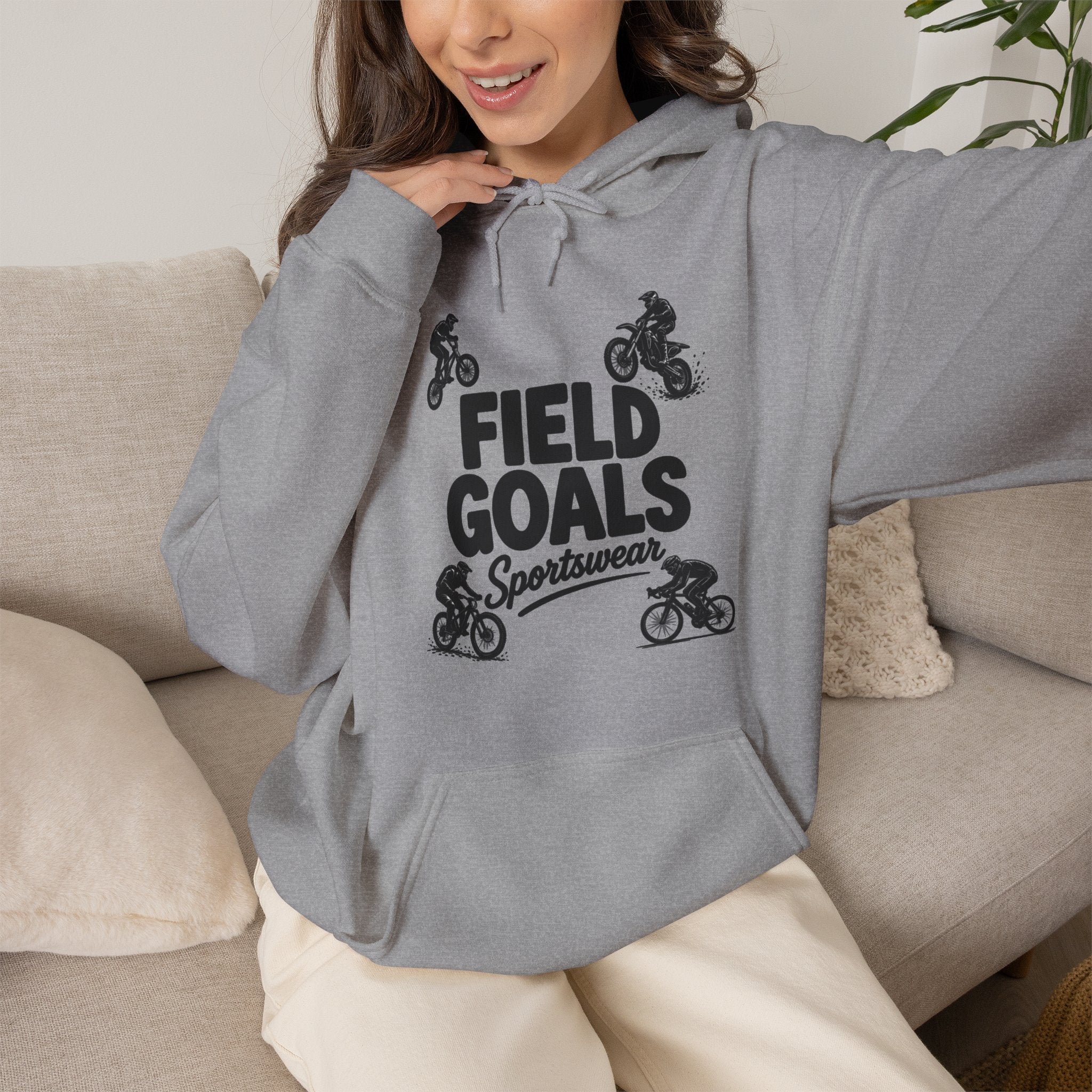 Field Goals Sportswear Hoodie – Bike Rider Sweatshirt