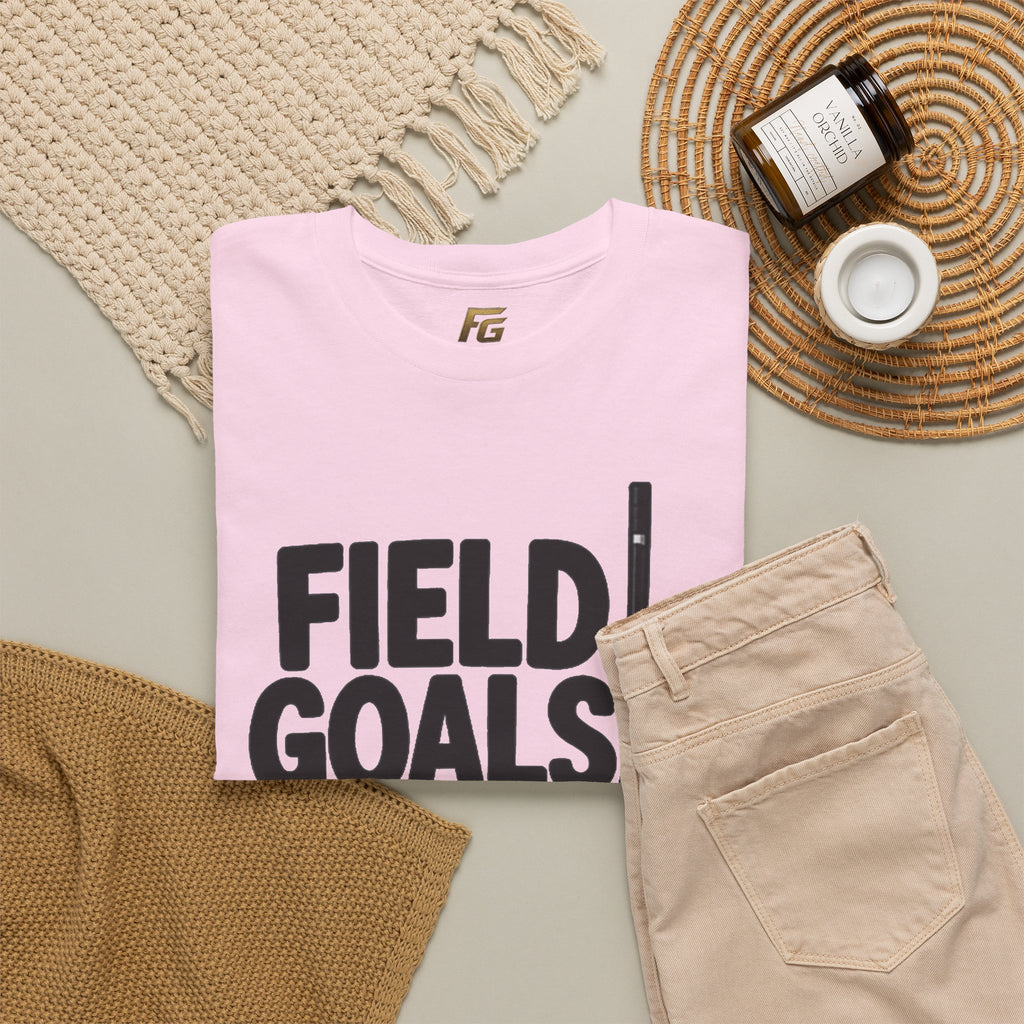 Field Goals Sportswear T-Shirt — Hockey Stick & Puck Graphic Tee