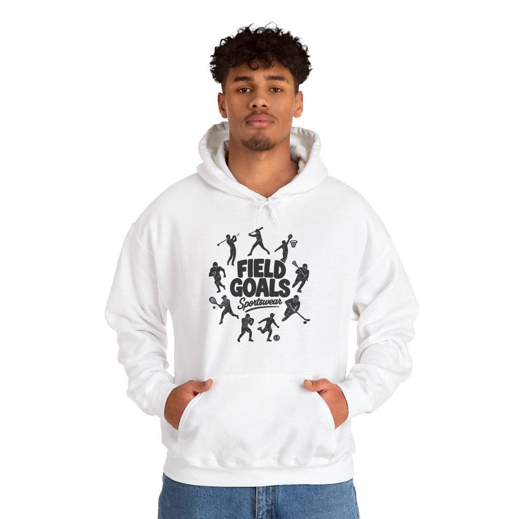 Field Goals Hoodie — Graphic Players White Pullover