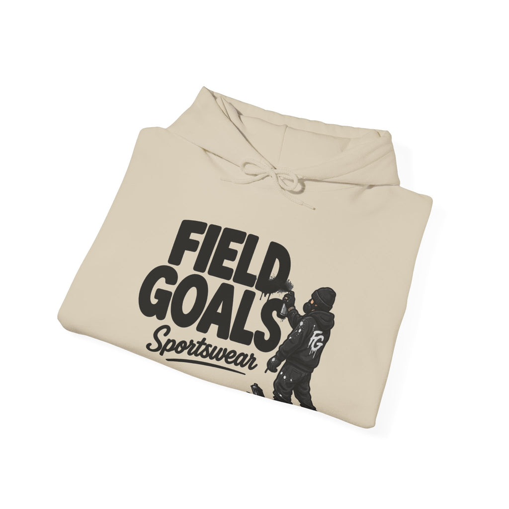Field Goals Sportswear Hoodie — Graffiti Artist Graphic  Pullover