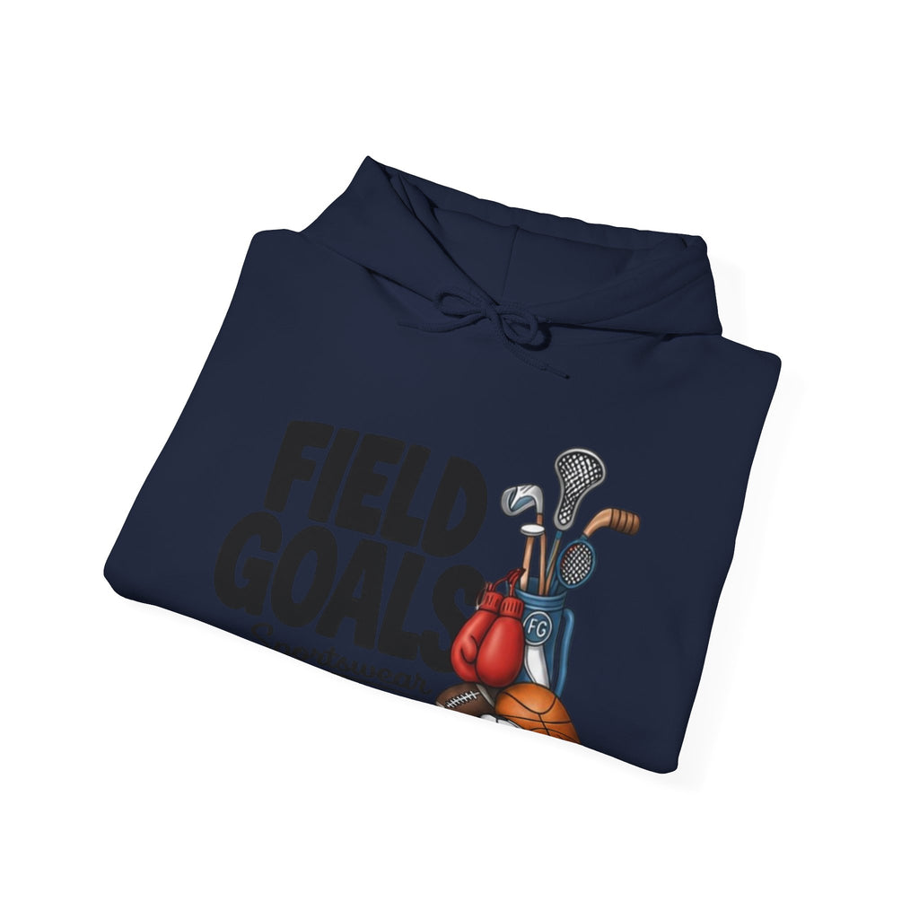 Field Goals Sportswear Hoodie — Multi-Sport Graphic Sweatshirt