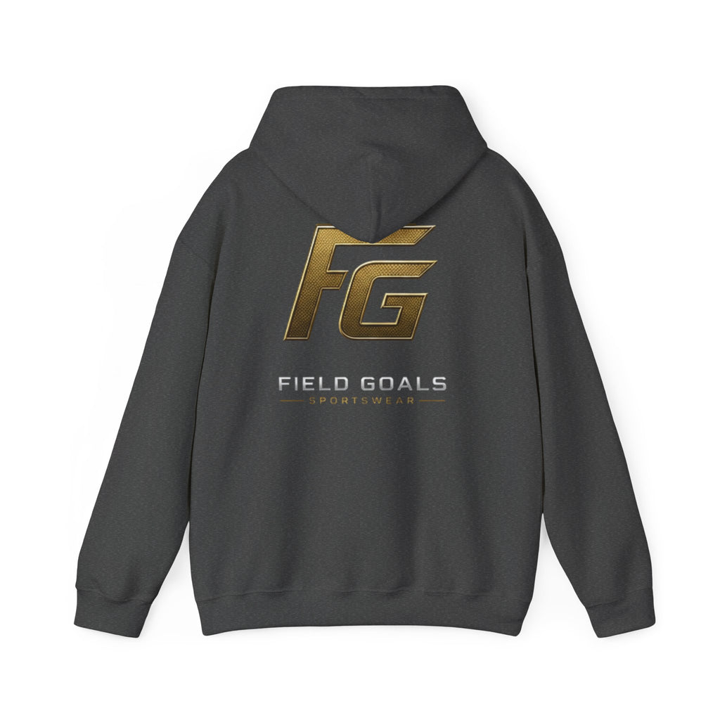 Field Goals Hoodie — Gold Logo Sportswear Pullover