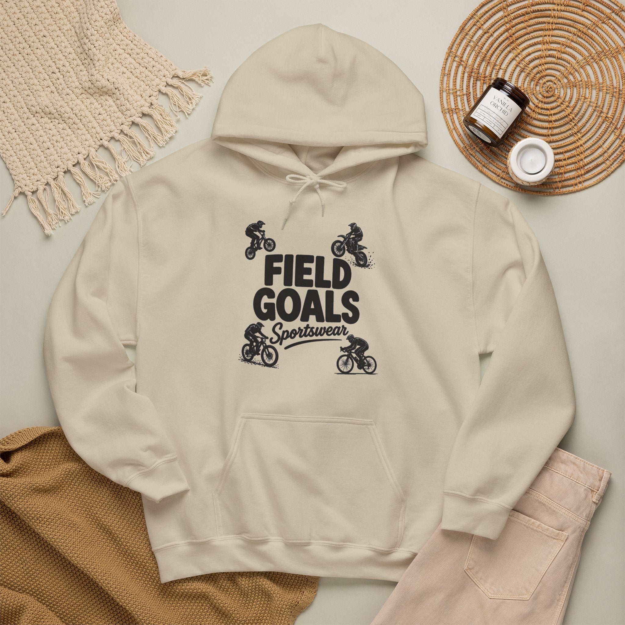 Field Goals Sportswear Hoodie – Bike Rider Sweatshirt