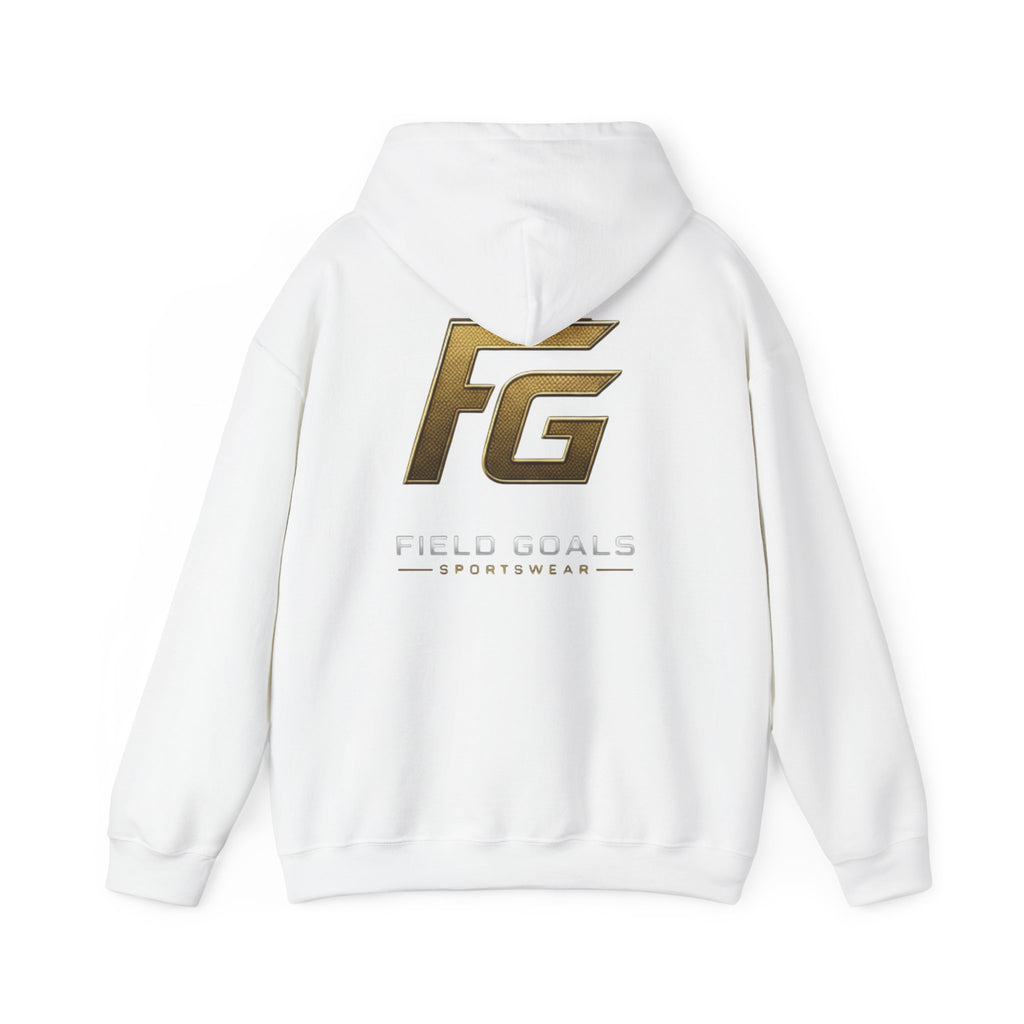 Field Goals Hoodie — Gold Logo Sportswear Pullover