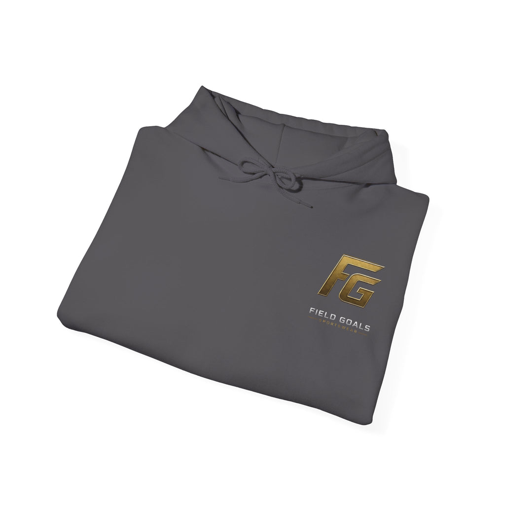 Field Goals Hoodie — Gold Logo Sportswear Pullover