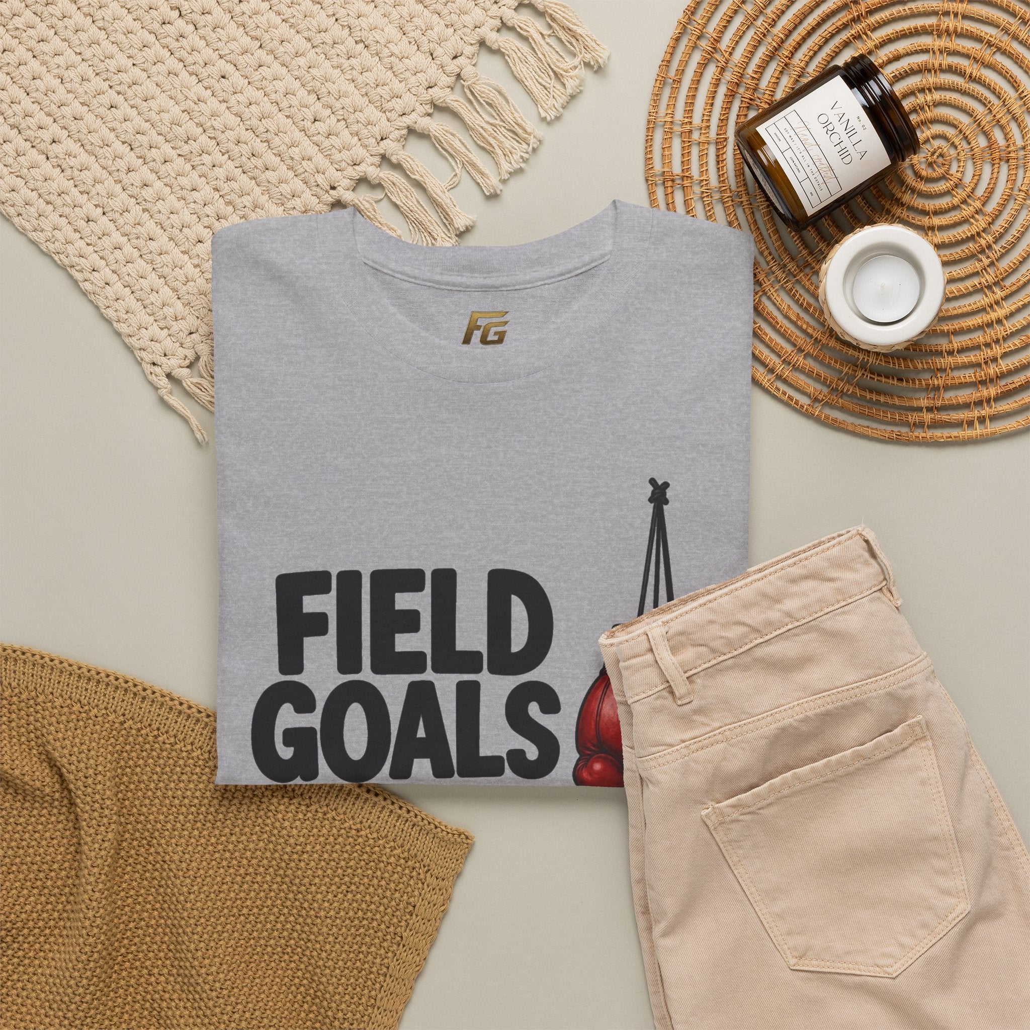 Field Goals Boxing Tee — 'Field Goals Sportswear' Graphic T-Shirt