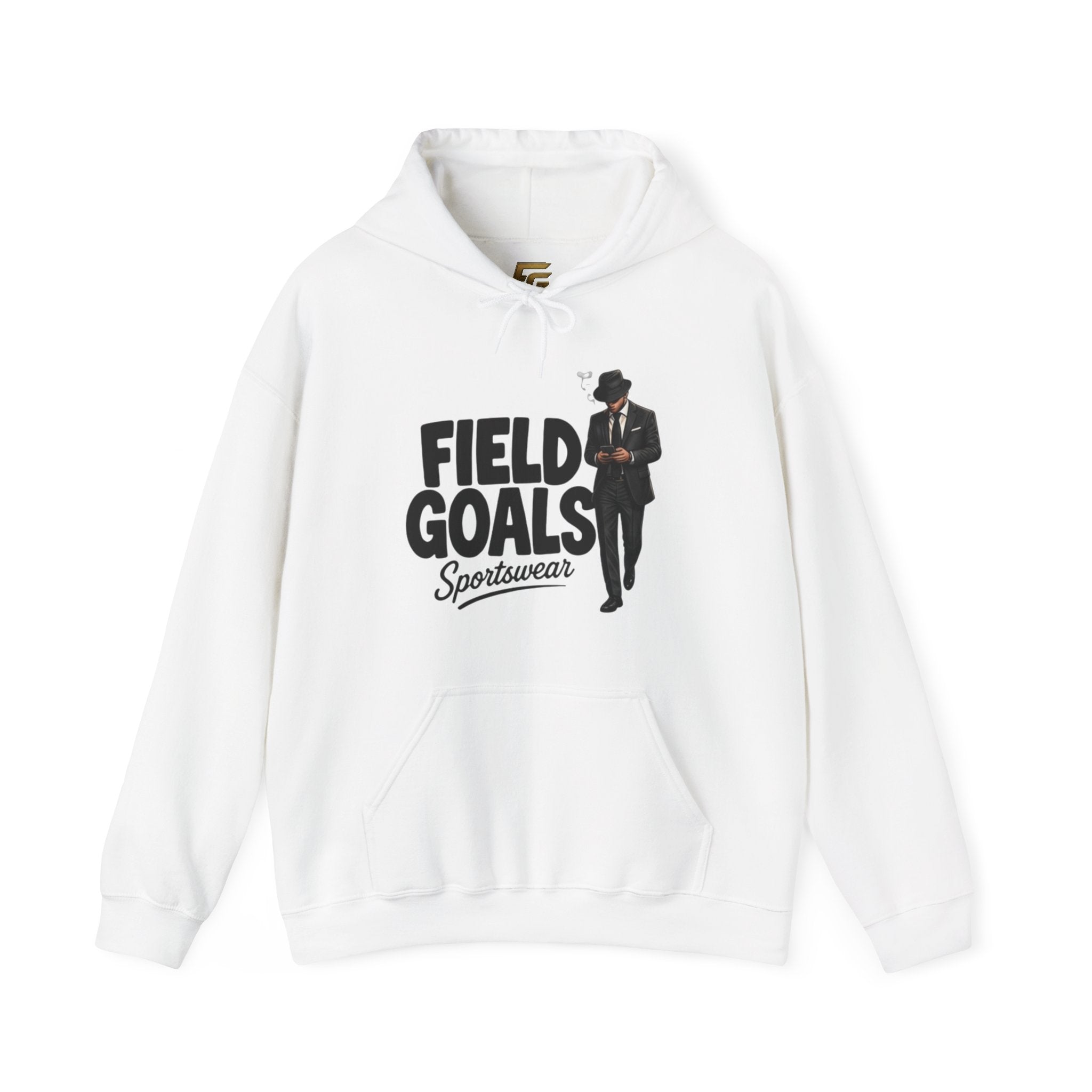 Field Goals Sportswear Hoodie — Retro Gentleman White Pullover